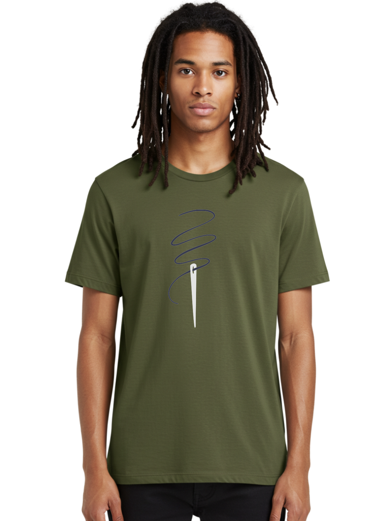 Sewing-Needle Men'S Graphic Tee, 100% Cotton, Comfortable Casual Summer Wear, Machine Washable, Sewing Needle, Thread, Needlework, Crafting Tool, Tailoring Accessory, Embroidery, Stitching, Handmade, Diy Project Aac109 16
