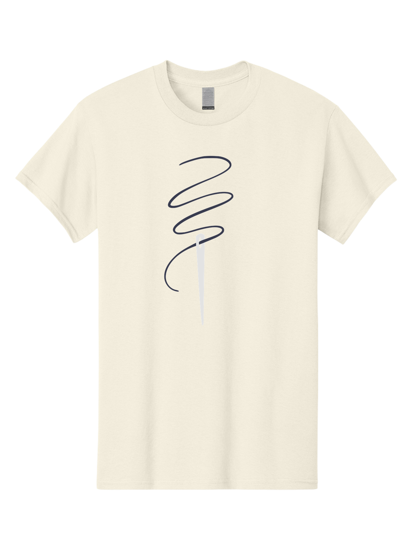 Sewing-Needle Men'S Graphic Tee, 100% Cotton, Comfortable Casual Summer Wear, Machine Washable, Sewing Needle, Thread, Needlework, Crafting Tool, Tailoring Accessory, Embroidery, Stitching, Handmade, Diy Project Aac109 5