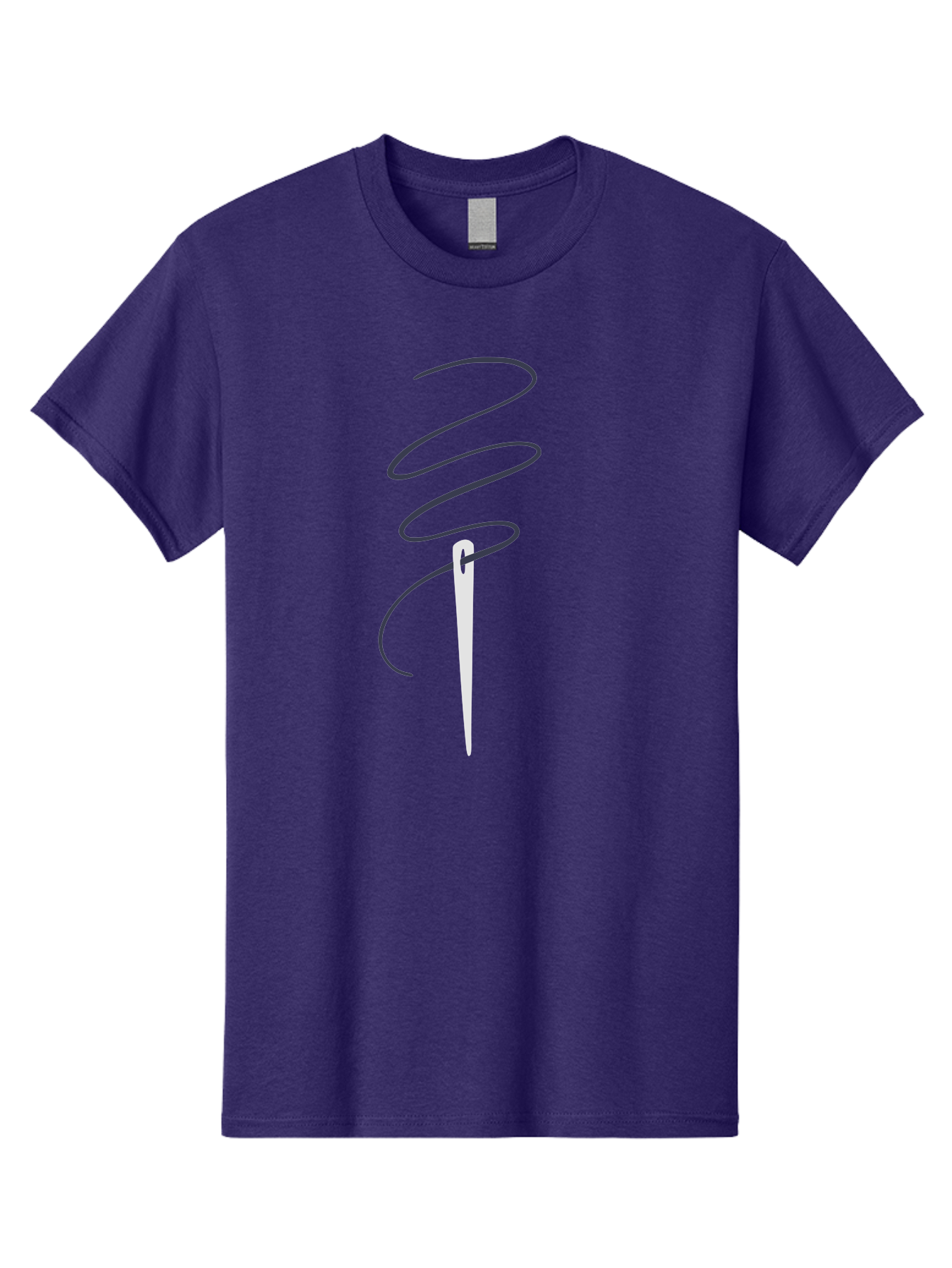 Sewing-Needle Men'S Graphic Tee, 100% Cotton, Comfortable Casual Summer Wear, Machine Washable, Sewing Needle, Thread, Needlework, Crafting Tool, Tailoring Accessory, Embroidery, Stitching, Handmade, Diy Project Aac109 9
