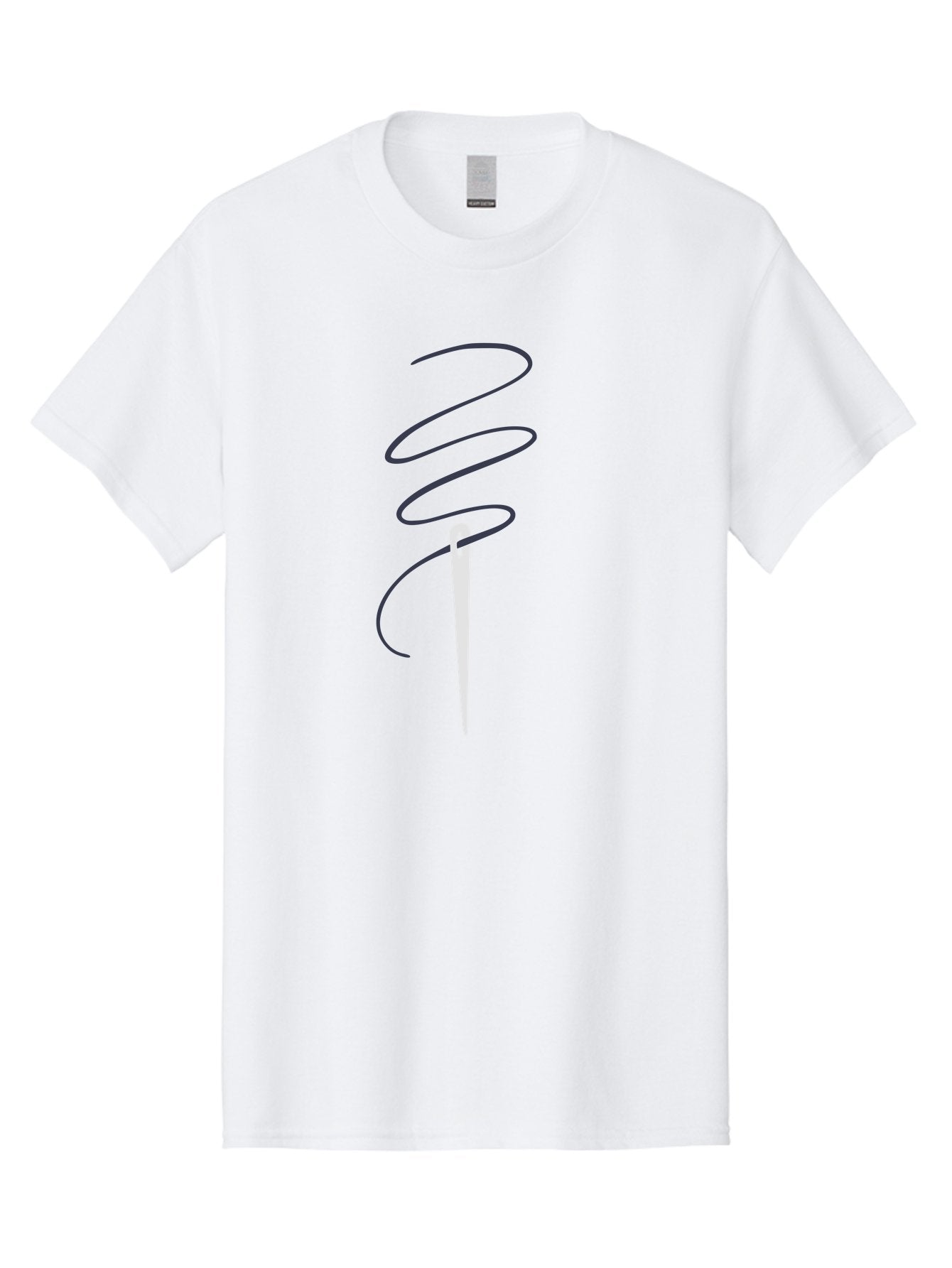 Sewing-Needle Men'S Graphic Tee, 100% Cotton, Comfortable Casual Summer Wear, Machine Washable, Sewing Needle, Thread, Needlework, Crafting Tool, Tailoring Accessory, Embroidery, Stitching, Handmade, Diy Project Aac109 7