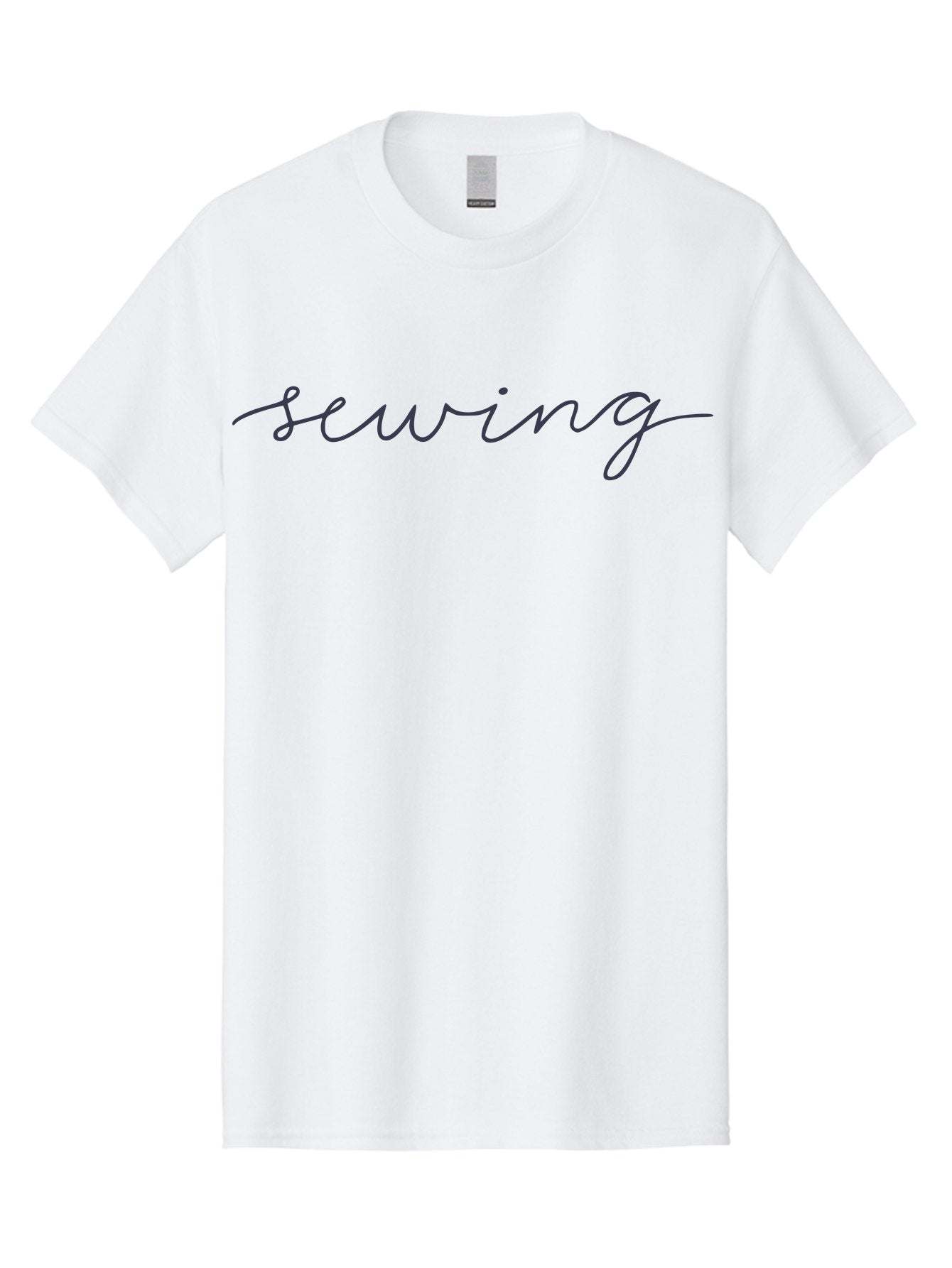Sewing Men'S Graphic Tee, 100% Cotton, Comfortable Casual Summer Wear, Machine Washable, Sewing, Cursive Text, Handwritten Font, Creative Writing, Craft Theme, Needlework, Textile Art, Diy Fashion Aac110 14