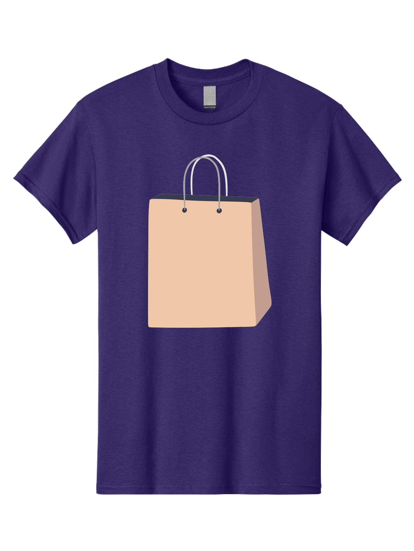 Shopping-Bag Men'S Graphic Tee, 100% Cotton, Comfortable Casual Summer Wear, Machine Washable, Shopping Bag, Retail Packaging, Paper Bag, Handles, Simple Design, Minimalist Style, E-Commerce, Packaging Design Aac111 27