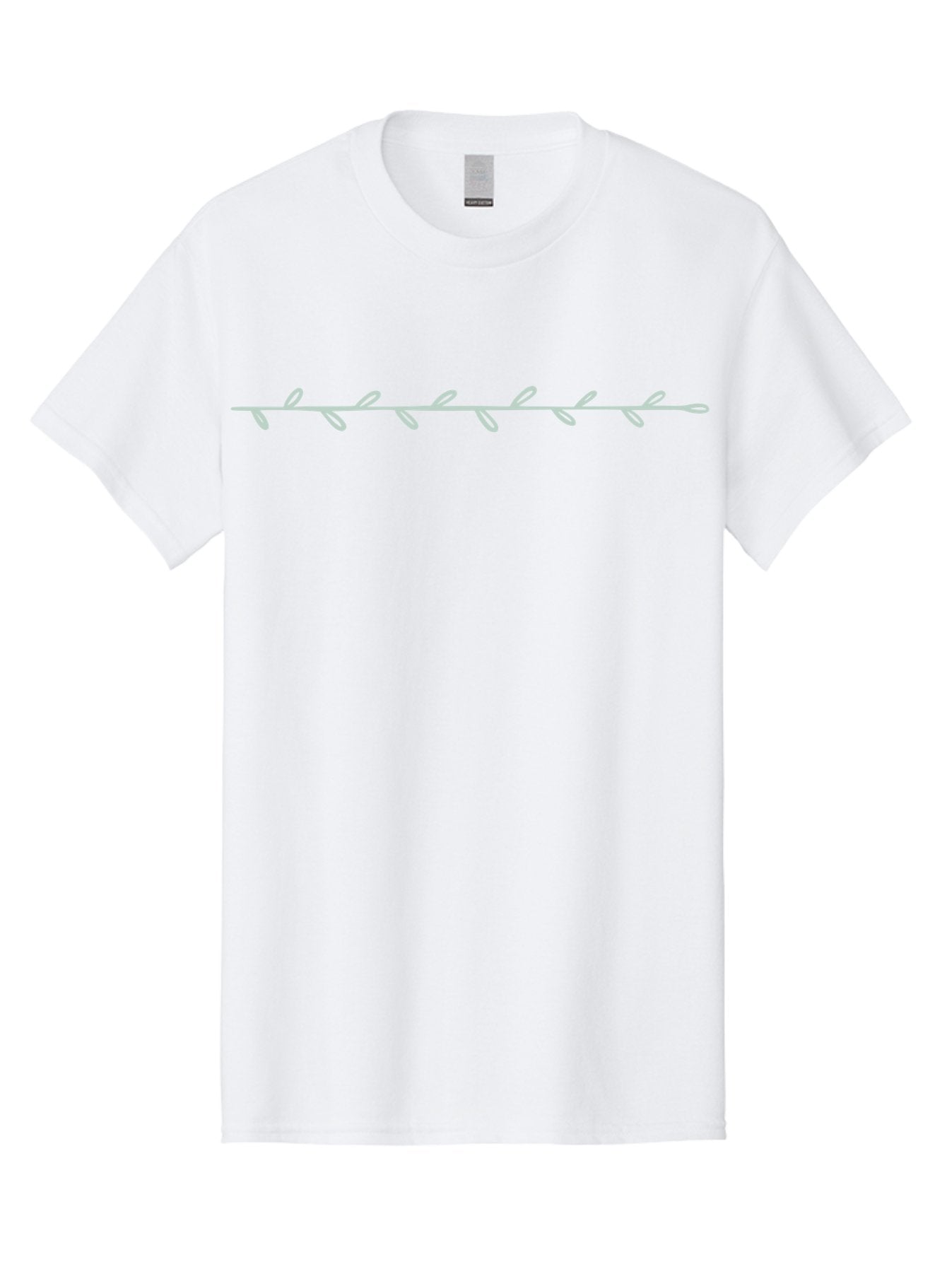 Simple-White-Vine Men'S Graphic Tee, 100% Cotton, Comfortable Casual Summer Wear, Machine Washable, Simple Branch Design, Minimalist Illustration, White Leaves, Delicate Pattern, Elegant Line Art, Modern Graphics, Floral Element Aac113 12