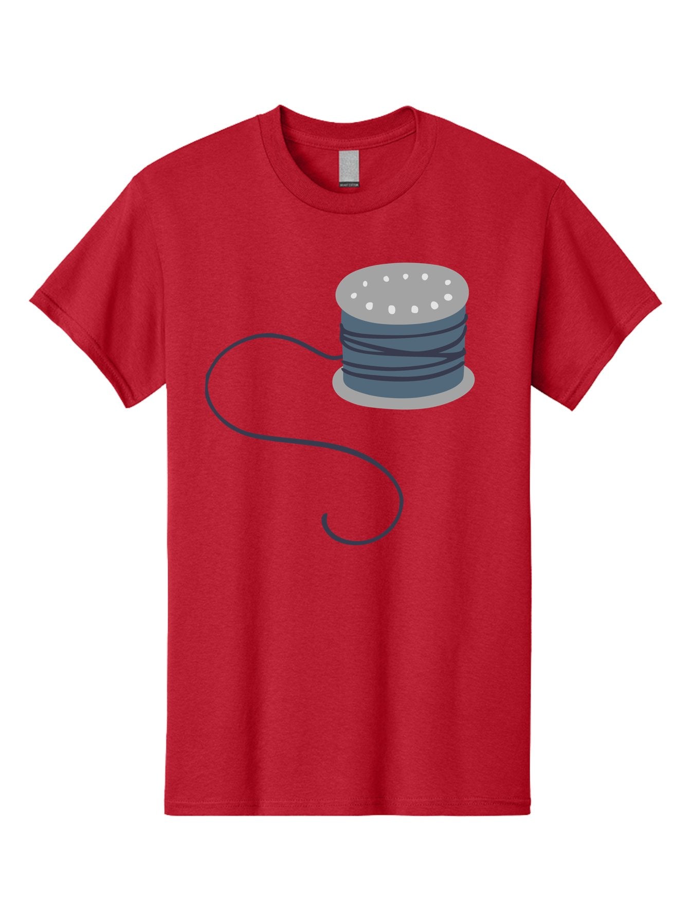 Spool-Of-Thread-3 Men'S Graphic Tee, 100% Cotton, Comfortable Casual Summer Wear, Machine Washable, Spool Of Thread, Sewing Supplies, Crafting Tools, Needlework Accessories, Embroidery Materials, Textile Crafting Aac116 8