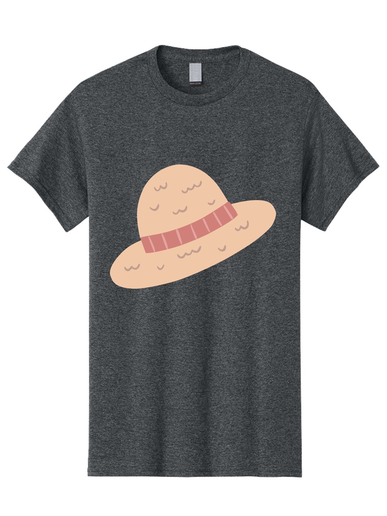 Straw-Hat Men'S Graphic Tee, 100% Cotton, Comfortable Casual Summer Wear, Machine Washable, Straw Hat With Ribbon Band, Summer Hat, Beachwear Fashion, Bohemian Style, Stylish Accessory, Outdoor Gear Aac118 13