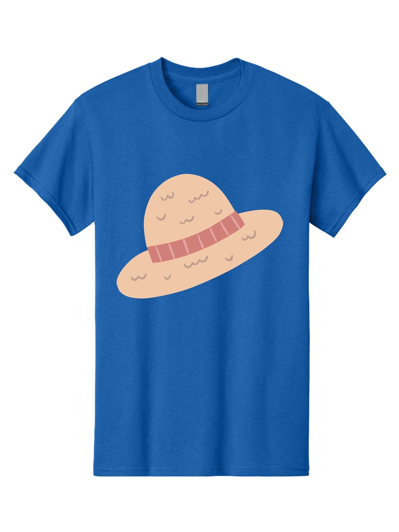 Straw-Hat Men'S Graphic Tee, 100% Cotton, Comfortable Casual Summer Wear, Machine Washable, Straw Hat With Ribbon Band, Summer Hat, Beachwear Fashion, Bohemian Style, Stylish Accessory, Outdoor Gear Aac118 9