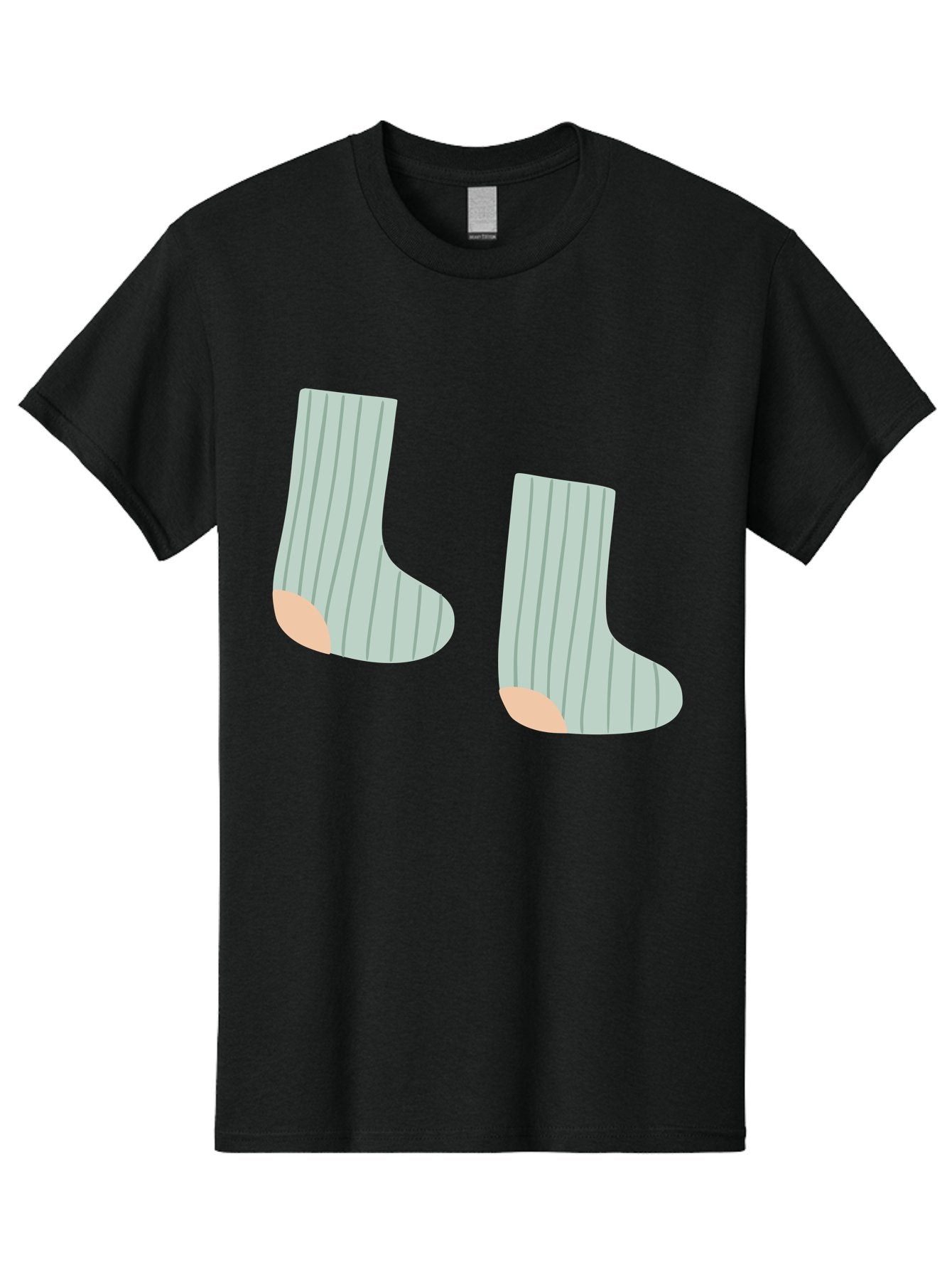 Striped-Socks Men'S Graphic Tee, 100% Cotton, Comfortable Casual Summer Wear, Machine Washable, Striped Socks, Matching Socks, Casual Footwear, Comfortable Clothing, Fashion Accessories, Clothing Details Aac119 15