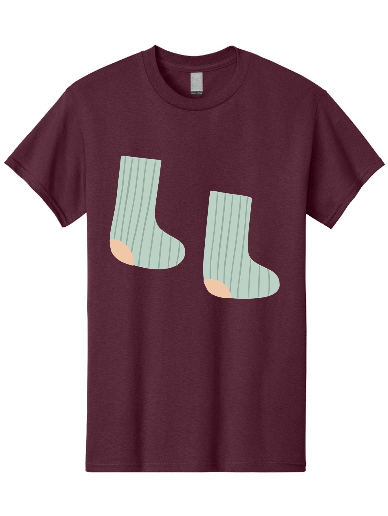 Striped-Socks Men'S Graphic Tee, 100% Cotton, Comfortable Casual Summer Wear, Machine Washable, Striped Socks, Matching Socks, Casual Footwear, Comfortable Clothing, Fashion Accessories, Clothing Details Aac119 12