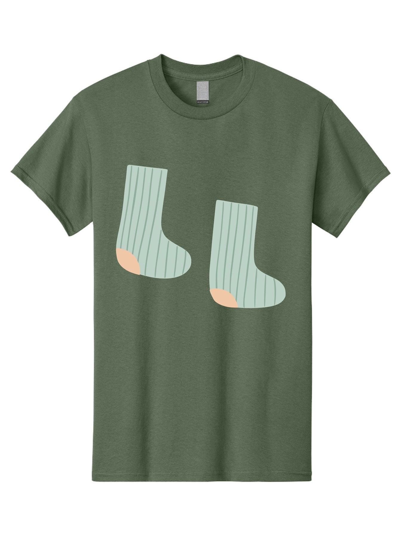 Striped-Socks Men'S Graphic Tee, 100% Cotton, Comfortable Casual Summer Wear, Machine Washable, Striped Socks, Matching Socks, Casual Footwear, Comfortable Clothing, Fashion Accessories, Clothing Details Aac119 5