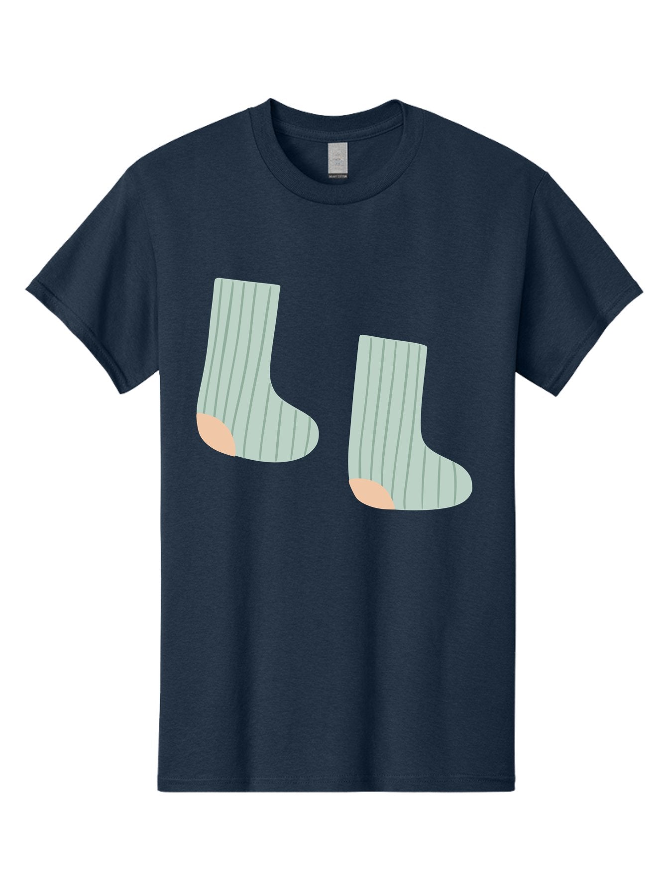 Striped-Socks Men'S Graphic Tee, 100% Cotton, Comfortable Casual Summer Wear, Machine Washable, Striped Socks, Matching Socks, Casual Footwear, Comfortable Clothing, Fashion Accessories, Clothing Details Aac119 7