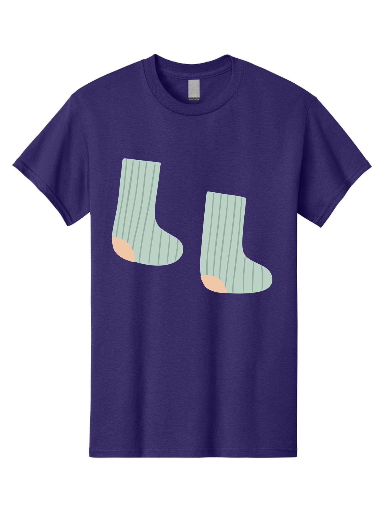 Striped-Socks Men'S Graphic Tee, 100% Cotton, Comfortable Casual Summer Wear, Machine Washable, Striped Socks, Matching Socks, Casual Footwear, Comfortable Clothing, Fashion Accessories, Clothing Details Aac119 10