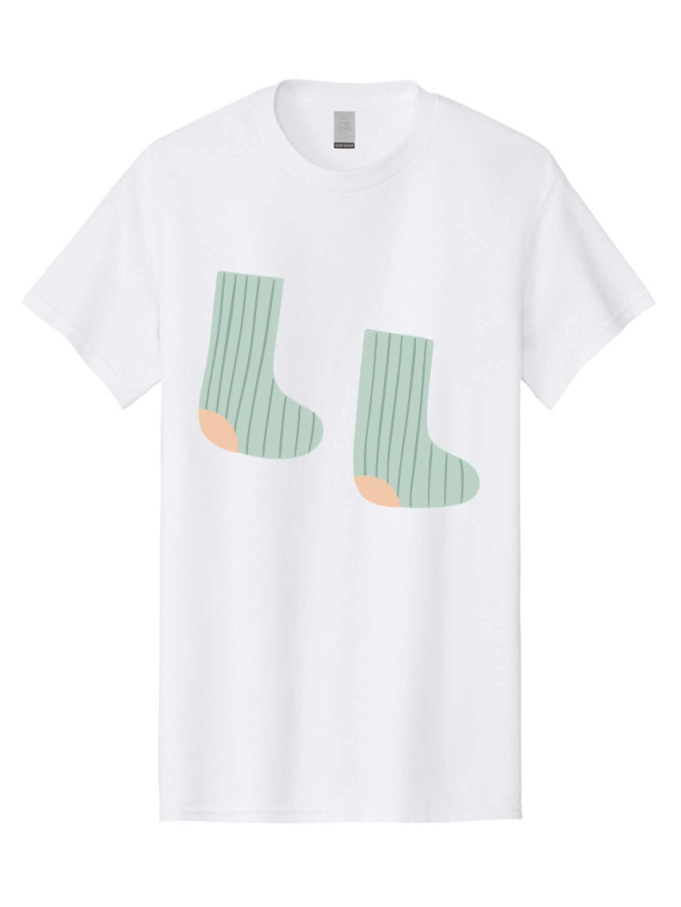 Striped-Socks Men'S Graphic Tee, 100% Cotton, Comfortable Casual Summer Wear, Machine Washable, Striped Socks, Matching Socks, Casual Footwear, Comfortable Clothing, Fashion Accessories, Clothing Details Aac119 4