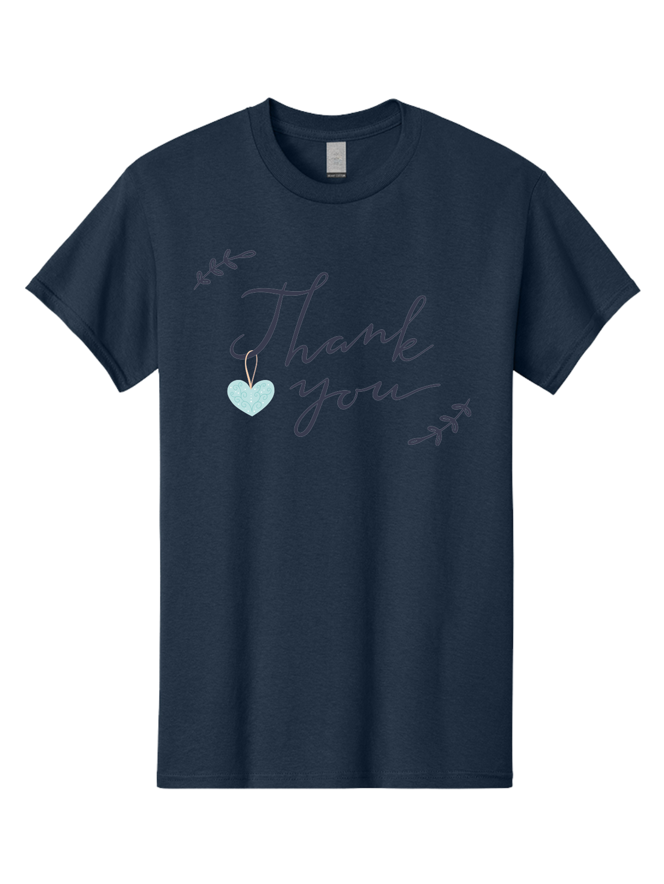 Thank-You-1 Men'S Graphic Tee, 100% Cotton, Comfortable Casual Summer Wear, Machine Washable, Thank You Message, Gratitude, Appreciation, Heart Symbol, Love, Kindness, Positive Vibes, Sweet Gesture, Purple Script, Glittery Heart Aac124 21