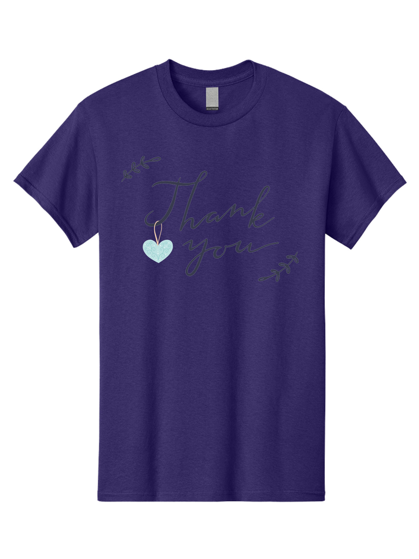 Thank-You-1 Men'S Graphic Tee, 100% Cotton, Comfortable Casual Summer Wear, Machine Washable, Thank You Message, Gratitude, Appreciation, Heart Symbol, Love, Kindness, Positive Vibes, Sweet Gesture, Purple Script, Glittery Heart Aac124 13