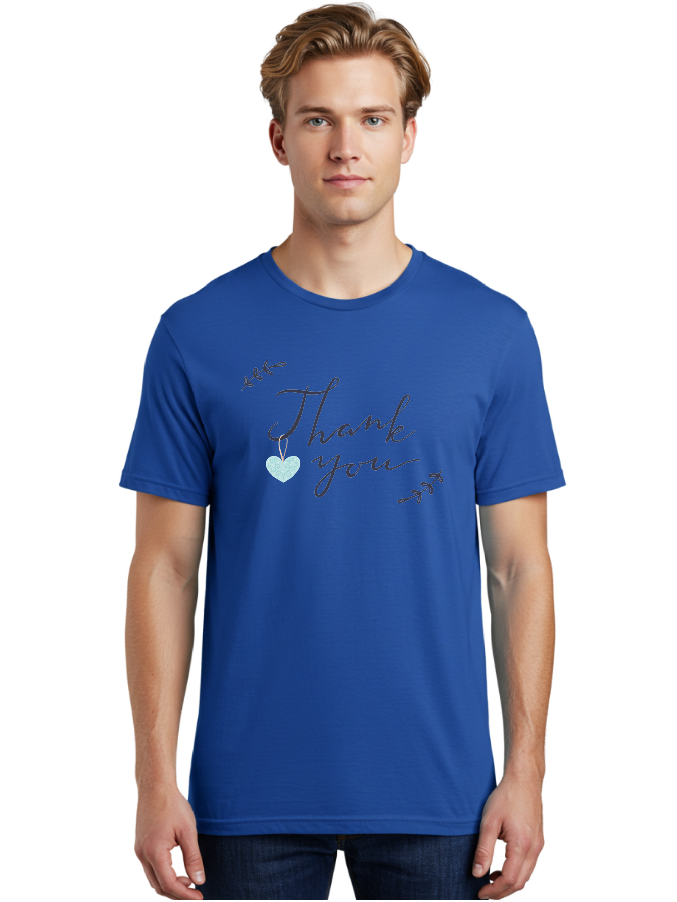 Thank-You-1 Men'S Graphic Tee, 100% Cotton, Comfortable Casual Summer Wear, Machine Washable, Thank You Message, Gratitude, Appreciation, Heart Symbol, Love, Kindness, Positive Vibes, Sweet Gesture, Purple Script, Glittery Heart Aac124 26