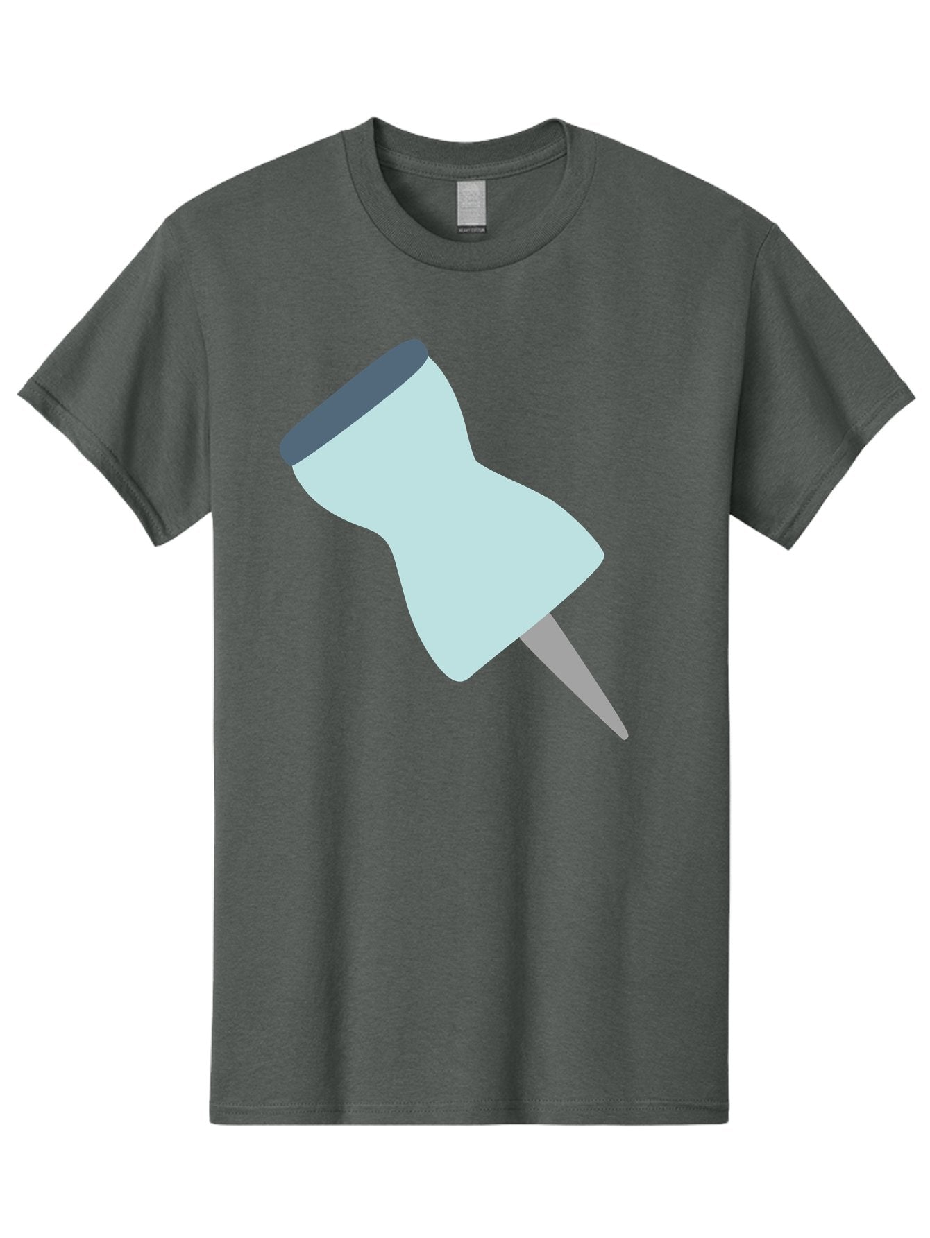 Thumbtack-1 Men'S Graphic Tee, 100% Cotton, Comfortable Casual Summer Wear, Machine Washable, Thumbtack, Push Pin, Office Supplies, Stationery, Pin, Tack, Drawing Pin, Office Accessory, Desktop Item, Organizational Tool Aac127 5