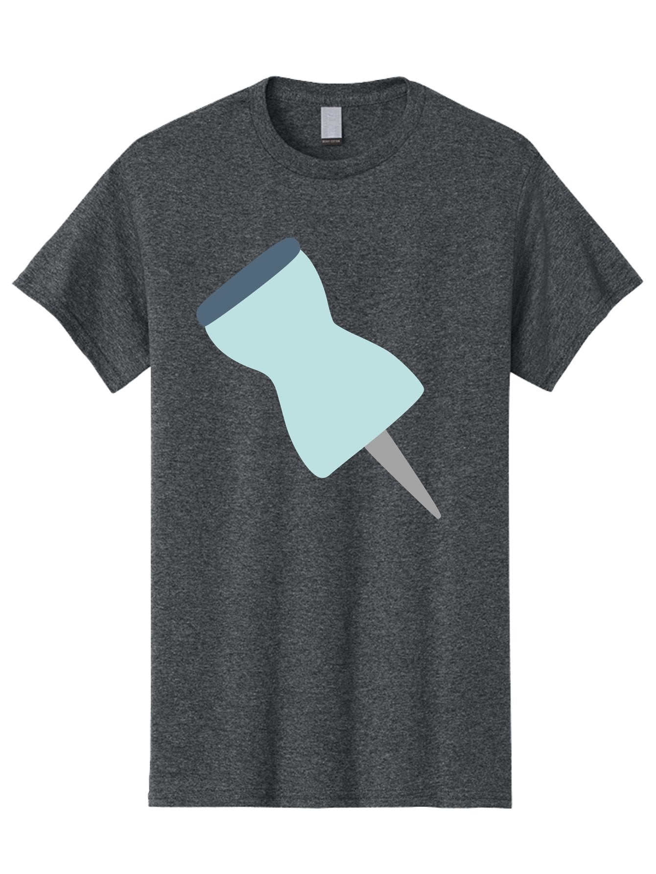 Thumbtack-1 Men'S Graphic Tee, 100% Cotton, Comfortable Casual Summer Wear, Machine Washable, Thumbtack, Push Pin, Office Supplies, Stationery, Pin, Tack, Drawing Pin, Office Accessory, Desktop Item, Organizational Tool Aac127 7