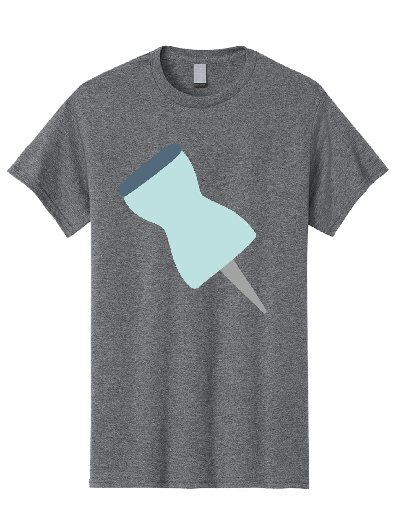 Thumbtack-1 Men'S Graphic Tee, 100% Cotton, Comfortable Casual Summer Wear, Machine Washable, Thumbtack, Push Pin, Office Supplies, Stationery, Pin, Tack, Drawing Pin, Office Accessory, Desktop Item, Organizational Tool Aac127 6