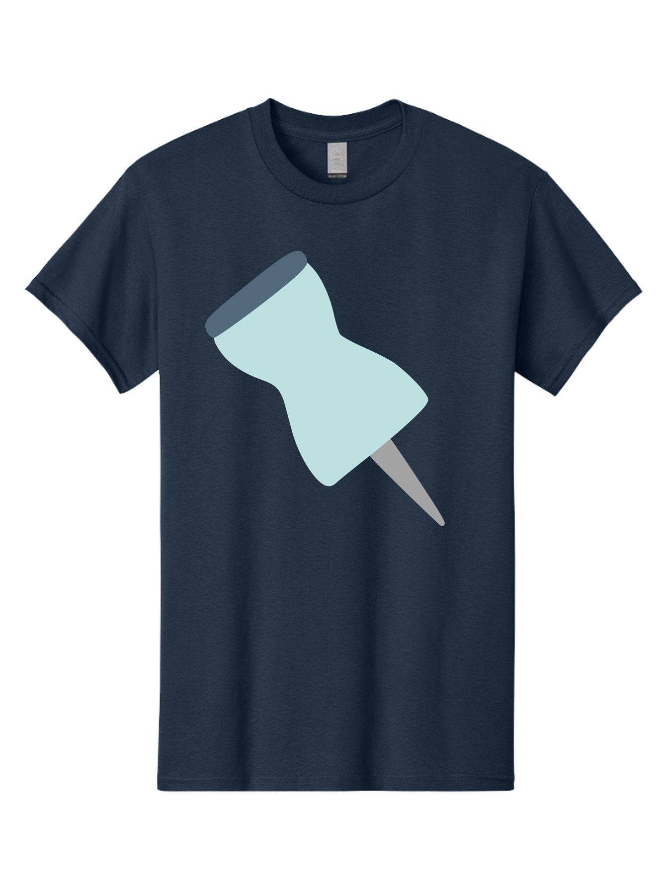 Thumbtack-1 Men'S Graphic Tee, 100% Cotton, Comfortable Casual Summer Wear, Machine Washable, Thumbtack, Push Pin, Office Supplies, Stationery, Pin, Tack, Drawing Pin, Office Accessory, Desktop Item, Organizational Tool Aac127 12