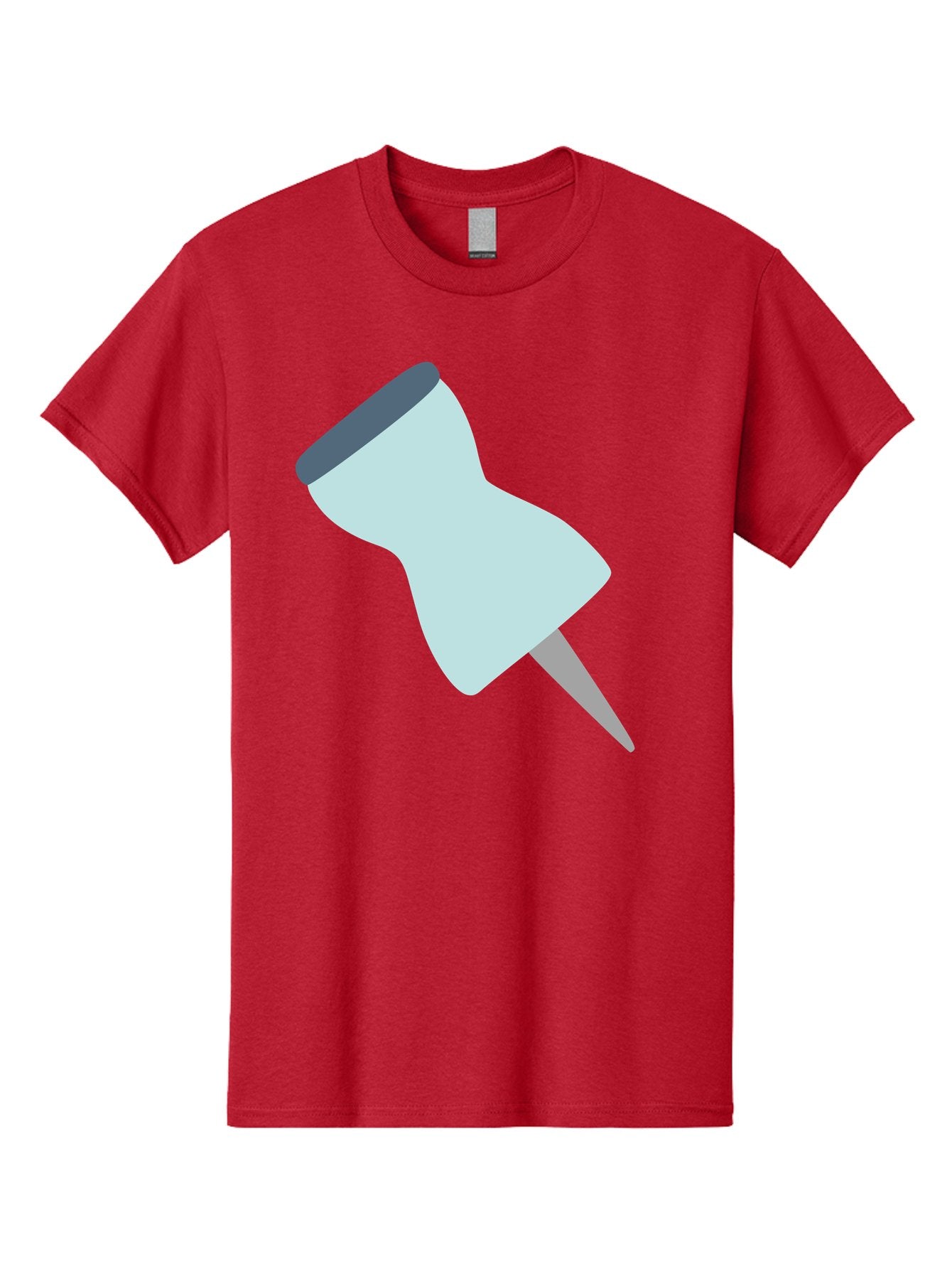 Thumbtack-1 Men'S Graphic Tee, 100% Cotton, Comfortable Casual Summer Wear, Machine Washable, Thumbtack, Push Pin, Office Supplies, Stationery, Pin, Tack, Drawing Pin, Office Accessory, Desktop Item, Organizational Tool Aac127 14