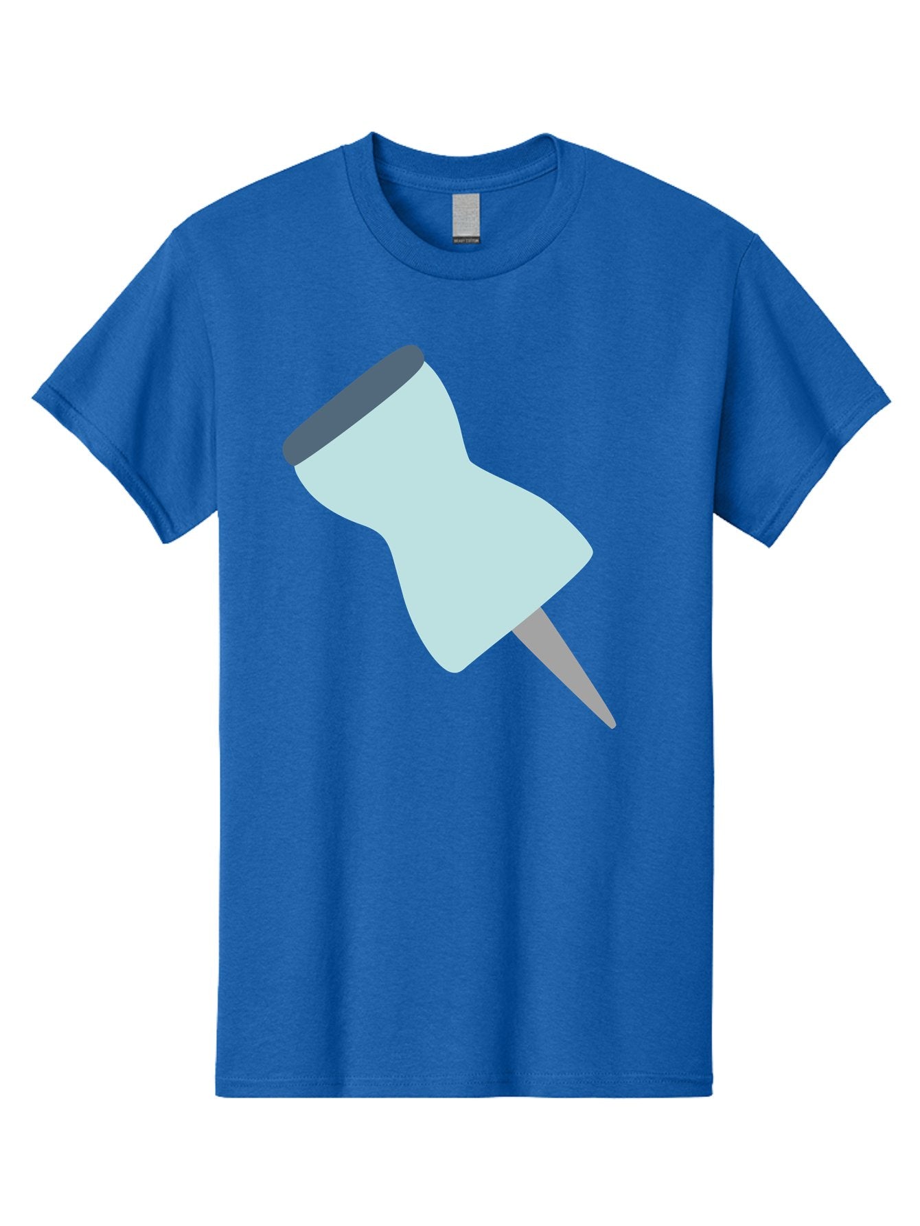 Thumbtack-1 Men'S Graphic Tee, 100% Cotton, Comfortable Casual Summer Wear, Machine Washable, Thumbtack, Push Pin, Office Supplies, Stationery, Pin, Tack, Drawing Pin, Office Accessory, Desktop Item, Organizational Tool Aac127 10