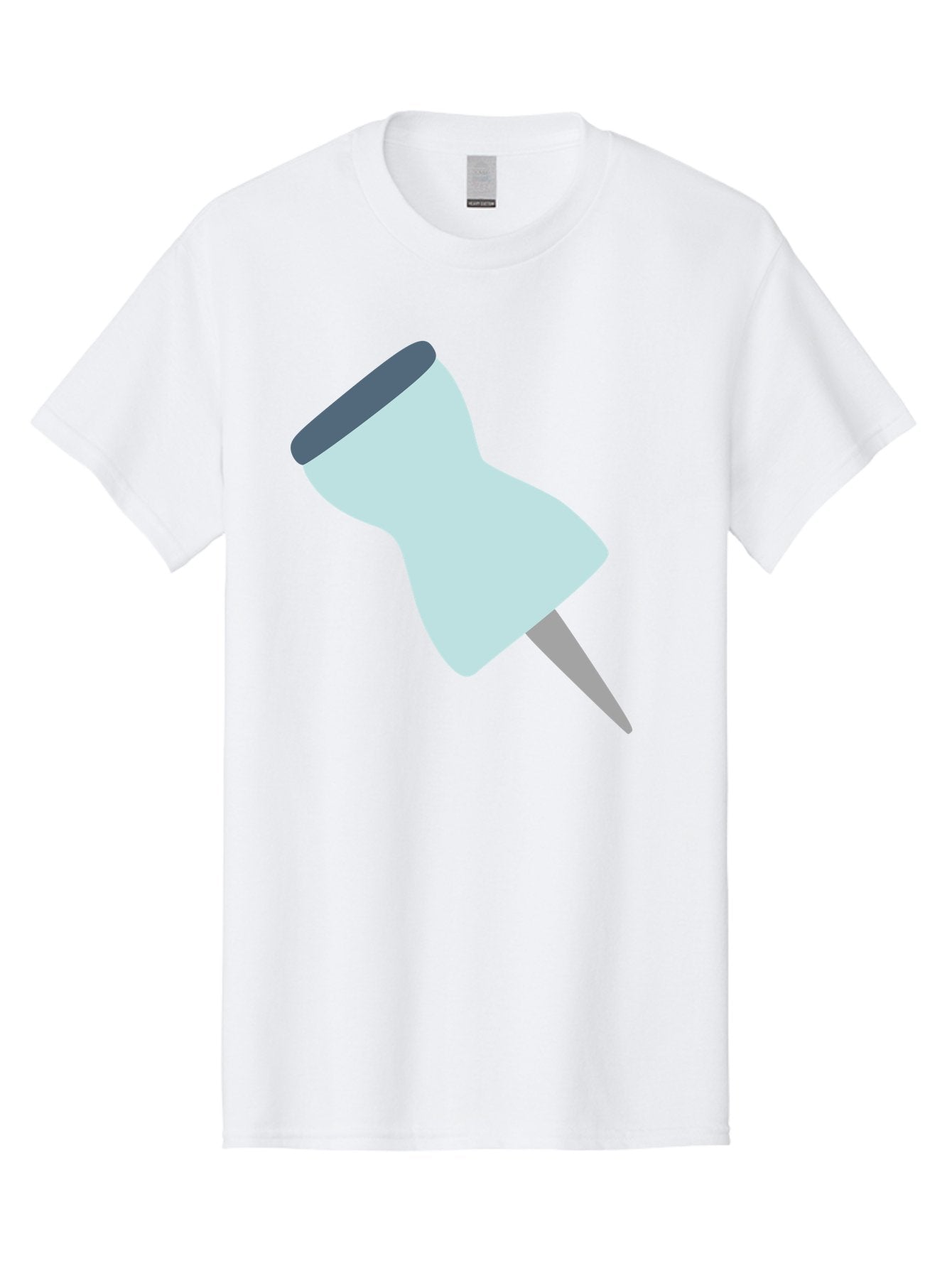 Thumbtack-1 Men'S Graphic Tee, 100% Cotton, Comfortable Casual Summer Wear, Machine Washable, Thumbtack, Push Pin, Office Supplies, Stationery, Pin, Tack, Drawing Pin, Office Accessory, Desktop Item, Organizational Tool Aac127 15