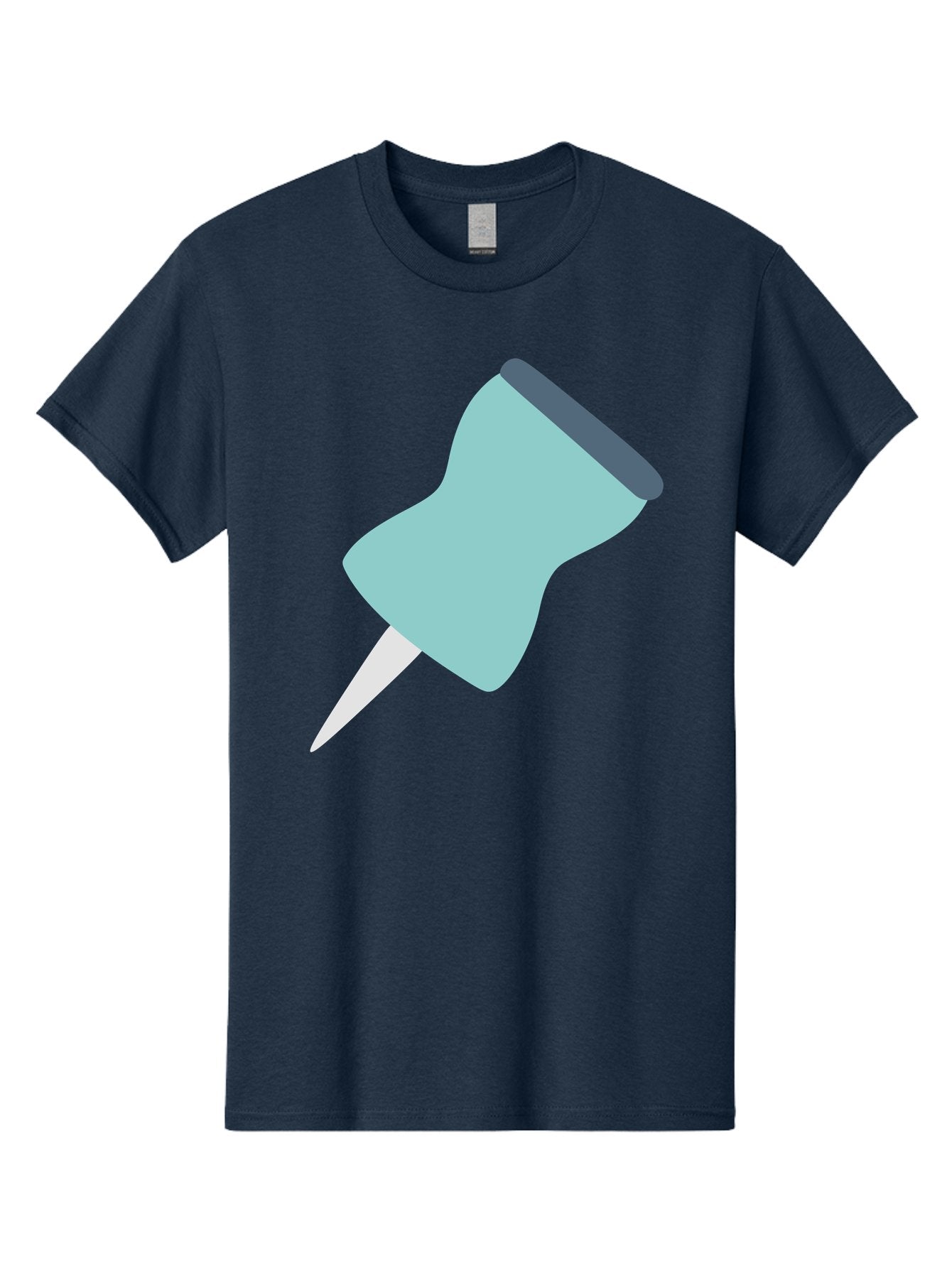 Thumbtack Men'S Graphic Tee, 100% Cotton, Comfortable Casual Summer Wear, Machine Washable, Thumbtack, Office Supplies, Stationary, Office Organization, Desk Accessories, Push Pin, Colorful Design, Modern Illustration Aac128 11