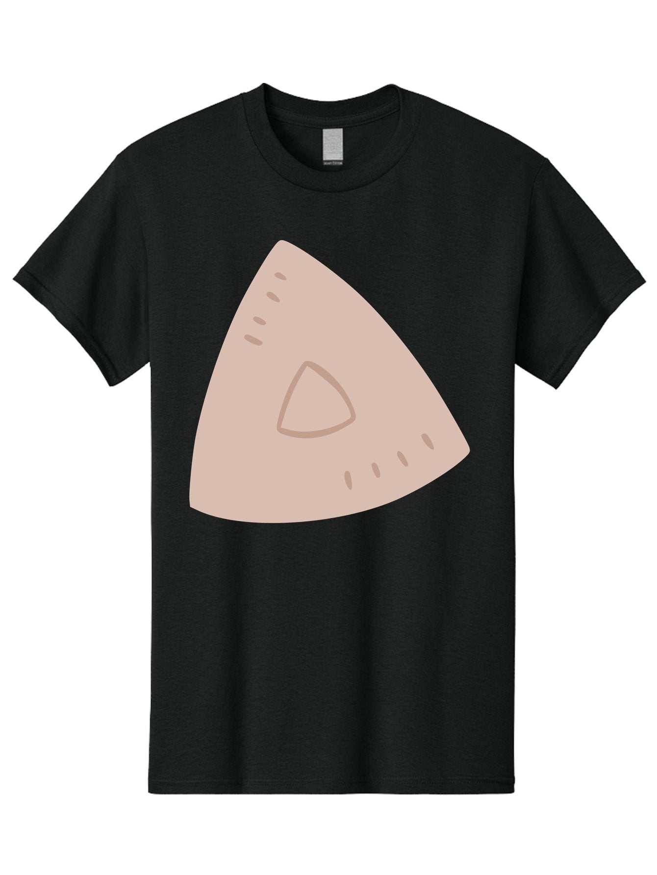 Triangle Men'S Graphic Tee, 100% Cotton, Comfortable Casual Summer Wear, Machine Washable, Tricorn Hat, Pirate Hat, Historical Fashion, 18Th Century Style, Cartoon Illustration, Minimalist Design, Simple Shapes, Muted Colors, Vintage Accessory Aac129 11