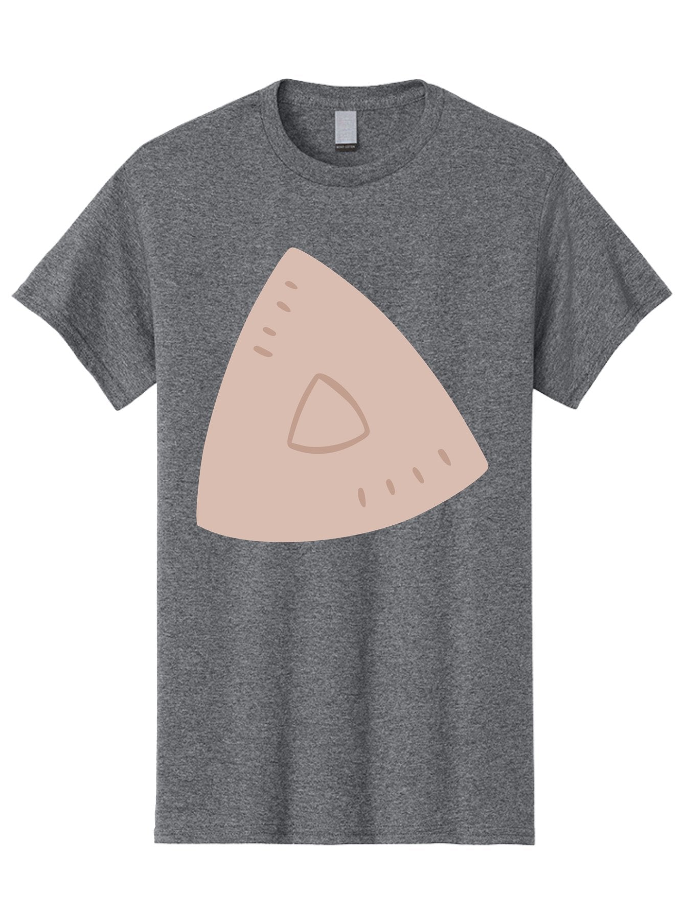 Triangle Men'S Graphic Tee, 100% Cotton, Comfortable Casual Summer Wear, Machine Washable, Tricorn Hat, Pirate Hat, Historical Fashion, 18Th Century Style, Cartoon Illustration, Minimalist Design, Simple Shapes, Muted Colors, Vintage Accessory Aac129 6