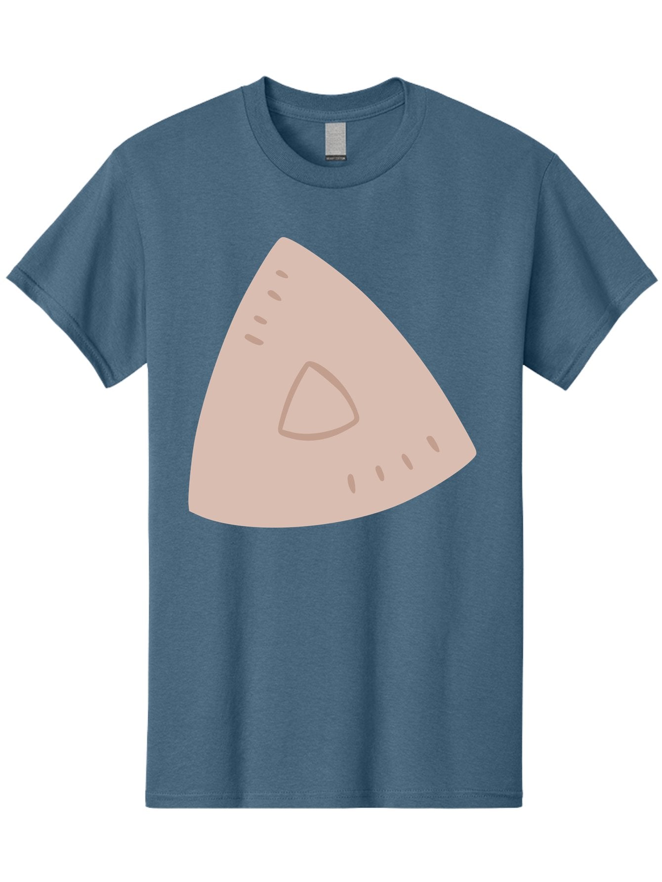Triangle Men'S Graphic Tee, 100% Cotton, Comfortable Casual Summer Wear, Machine Washable, Tricorn Hat, Pirate Hat, Historical Fashion, 18Th Century Style, Cartoon Illustration, Minimalist Design, Simple Shapes, Muted Colors, Vintage Accessory Aac129 13