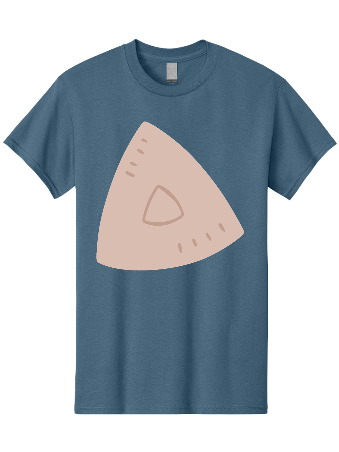 Triangle Men'S Graphic Tee, 100% Cotton, Comfortable Casual Summer Wear, Machine Washable, Tricorn Hat, Pirate Hat, Historical Fashion, 18Th Century Style, Cartoon Illustration, Minimalist Design, Simple Shapes, Muted Colors, Vintage Accessory Aac129 29