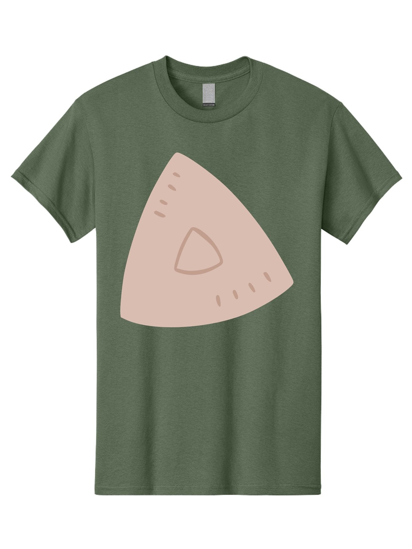 Triangle Men'S Graphic Tee, 100% Cotton, Comfortable Casual Summer Wear, Machine Washable, Tricorn Hat, Pirate Hat, Historical Fashion, 18Th Century Style, Cartoon Illustration, Minimalist Design, Simple Shapes, Muted Colors, Vintage Accessory Aac129 14