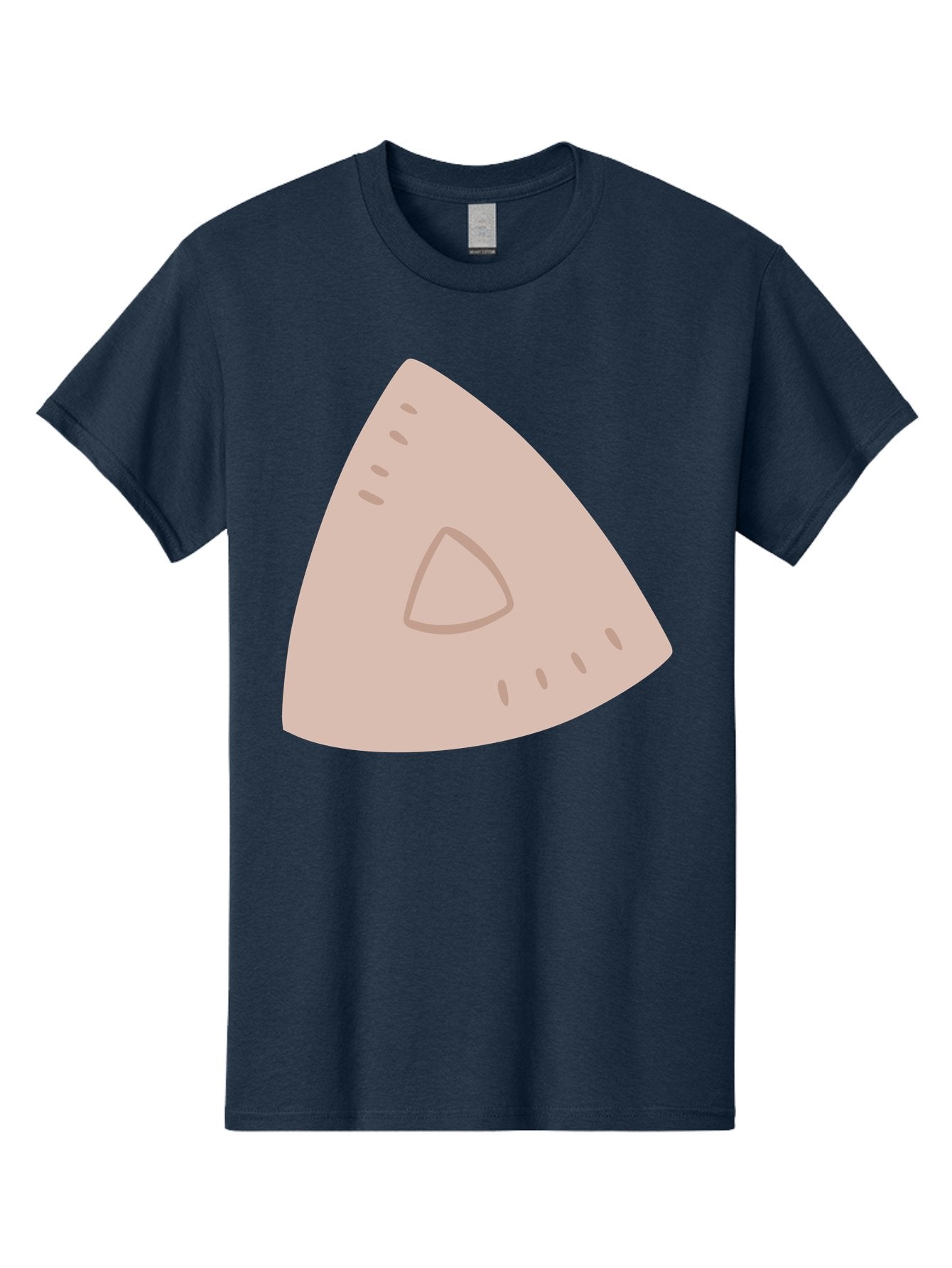 Triangle Men'S Graphic Tee, 100% Cotton, Comfortable Casual Summer Wear, Machine Washable, Tricorn Hat, Pirate Hat, Historical Fashion, 18Th Century Style, Cartoon Illustration, Minimalist Design, Simple Shapes, Muted Colors, Vintage Accessory Aac129 8