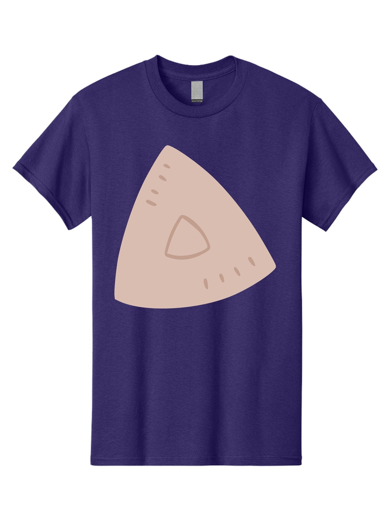 Triangle Men'S Graphic Tee, 100% Cotton, Comfortable Casual Summer Wear, Machine Washable, Tricorn Hat, Pirate Hat, Historical Fashion, 18Th Century Style, Cartoon Illustration, Minimalist Design, Simple Shapes, Muted Colors, Vintage Accessory Aac129 7