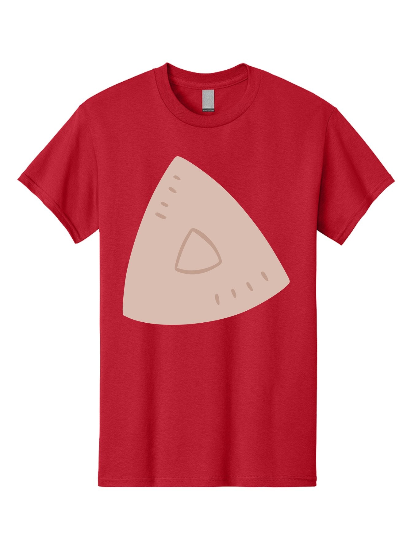 Triangle Men'S Graphic Tee, 100% Cotton, Comfortable Casual Summer Wear, Machine Washable, Tricorn Hat, Pirate Hat, Historical Fashion, 18Th Century Style, Cartoon Illustration, Minimalist Design, Simple Shapes, Muted Colors, Vintage Accessory Aac129
