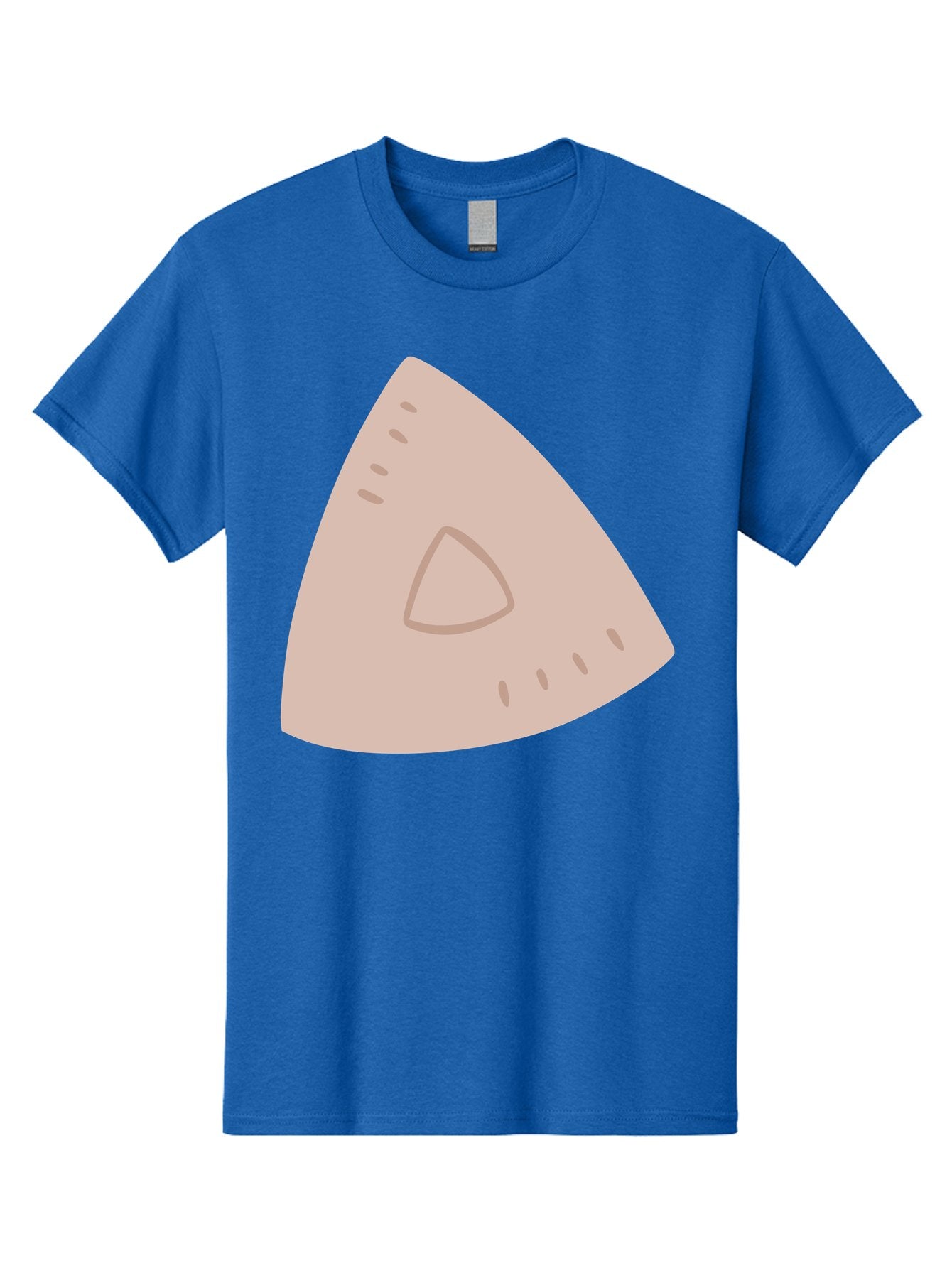 Triangle Men'S Graphic Tee, 100% Cotton, Comfortable Casual Summer Wear, Machine Washable, Tricorn Hat, Pirate Hat, Historical Fashion, 18Th Century Style, Cartoon Illustration, Minimalist Design, Simple Shapes, Muted Colors, Vintage Accessory Aac129 9