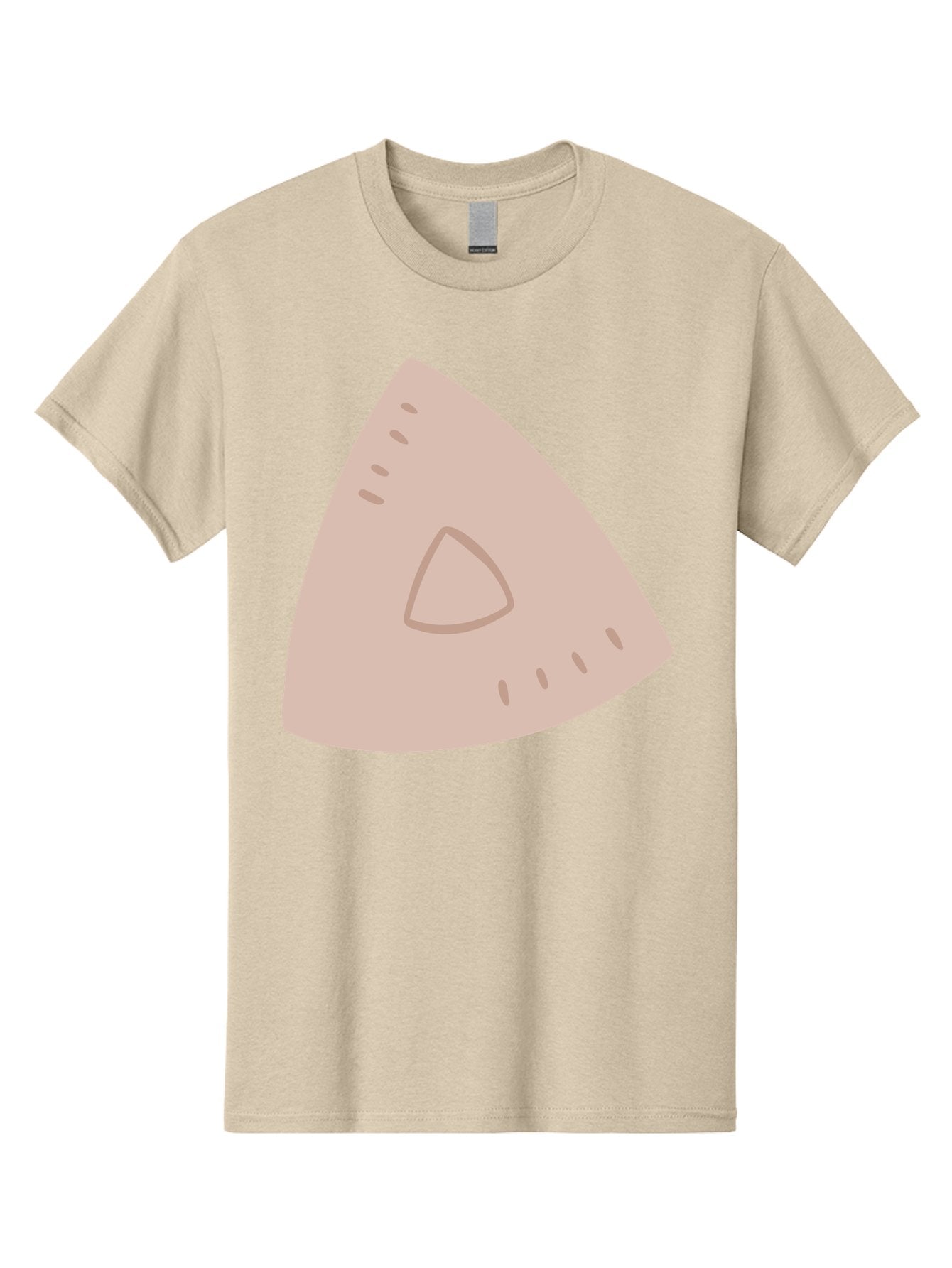 Triangle Men'S Graphic Tee, 100% Cotton, Comfortable Casual Summer Wear, Machine Washable, Tricorn Hat, Pirate Hat, Historical Fashion, 18Th Century Style, Cartoon Illustration, Minimalist Design, Simple Shapes, Muted Colors, Vintage Accessory Aac129 12