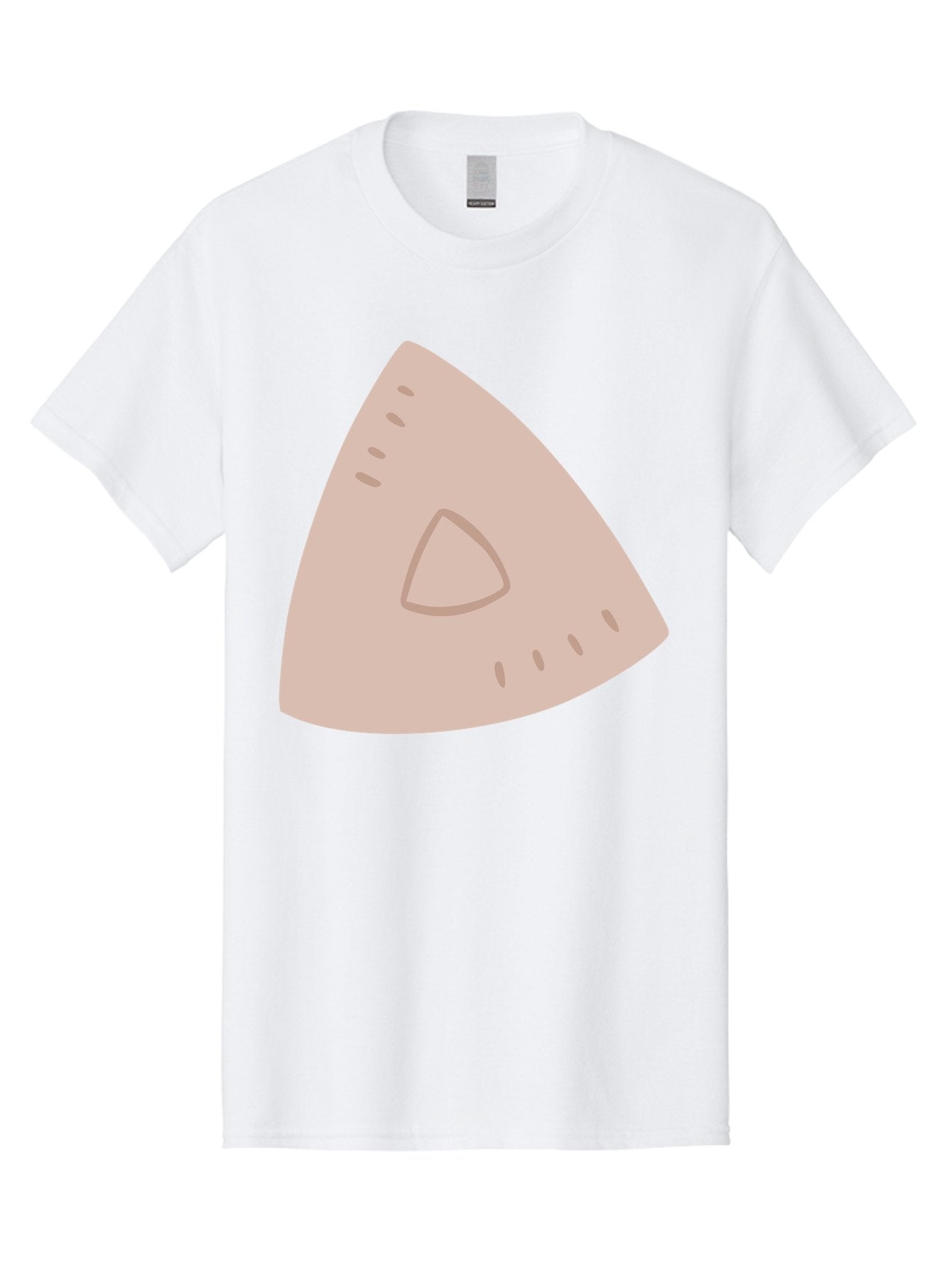 Triangle Men'S Graphic Tee, 100% Cotton, Comfortable Casual Summer Wear, Machine Washable, Tricorn Hat, Pirate Hat, Historical Fashion, 18Th Century Style, Cartoon Illustration, Minimalist Design, Simple Shapes, Muted Colors, Vintage Accessory Aac129 4