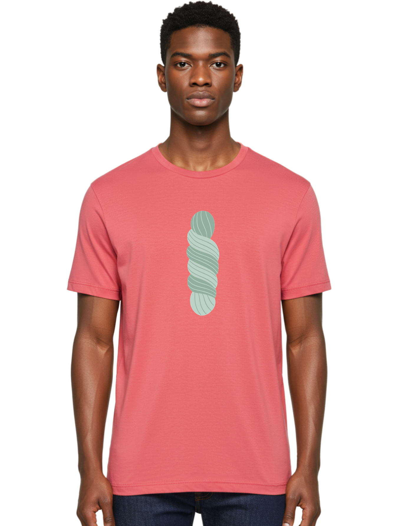 Twisted-Object Men'S Graphic Tee, 100% Cotton, Comfortable Casual Summer Wear, Machine Washable, Twisted Shape, Abstract Design, 3D Illustration, Spiral Pattern, Twisted Form, Modern Art, Digital Graphic, Abstract Shape Aac130 22