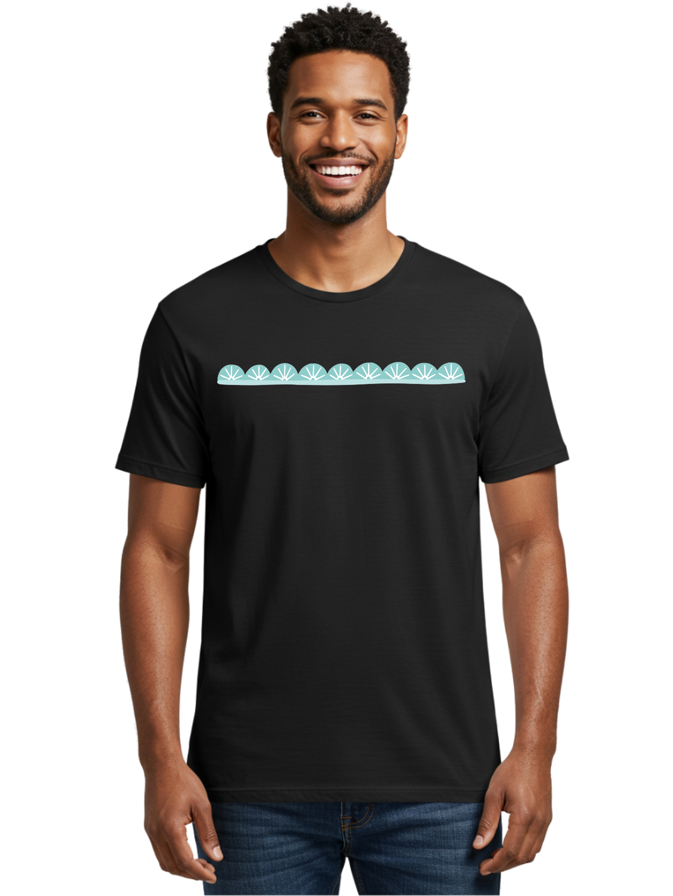 Umbrellas Men'S Graphic Tee, 100% Cotton, Comfortable Casual Summer Wear, Machine Washable, White Seashells, Shell Pattern, Ocean-Inspired Design, Coastal Decor, Beachy Vibe, Simple Illustration, Graphic Element Aac132 26