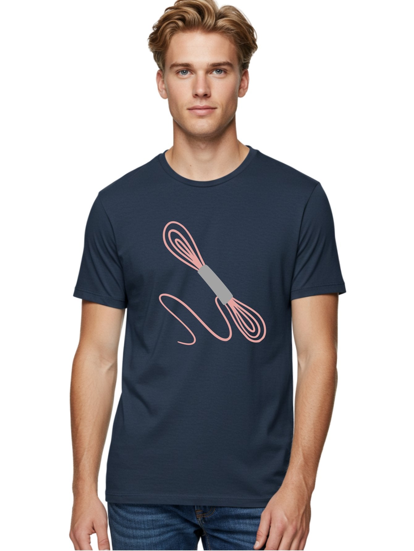 Whisk Men'S Graphic Tee, 100% Cotton, Comfortable Casual Summer Wear, Machine Washable, Cooking Utensils, Kitchen Tools, Whisk Design, Creative Graphics, Pastel Colors, Kitchenware, Cooking Essentials Aac133 16