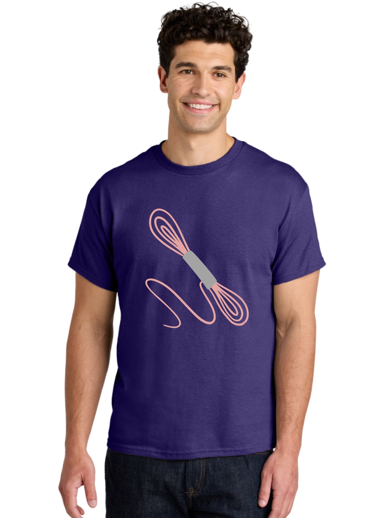 Whisk Men'S Graphic Tee, 100% Cotton, Comfortable Casual Summer Wear, Machine Washable, Cooking Utensils, Kitchen Tools, Whisk Design, Creative Graphics, Pastel Colors, Kitchenware, Cooking Essentials Aac133 27