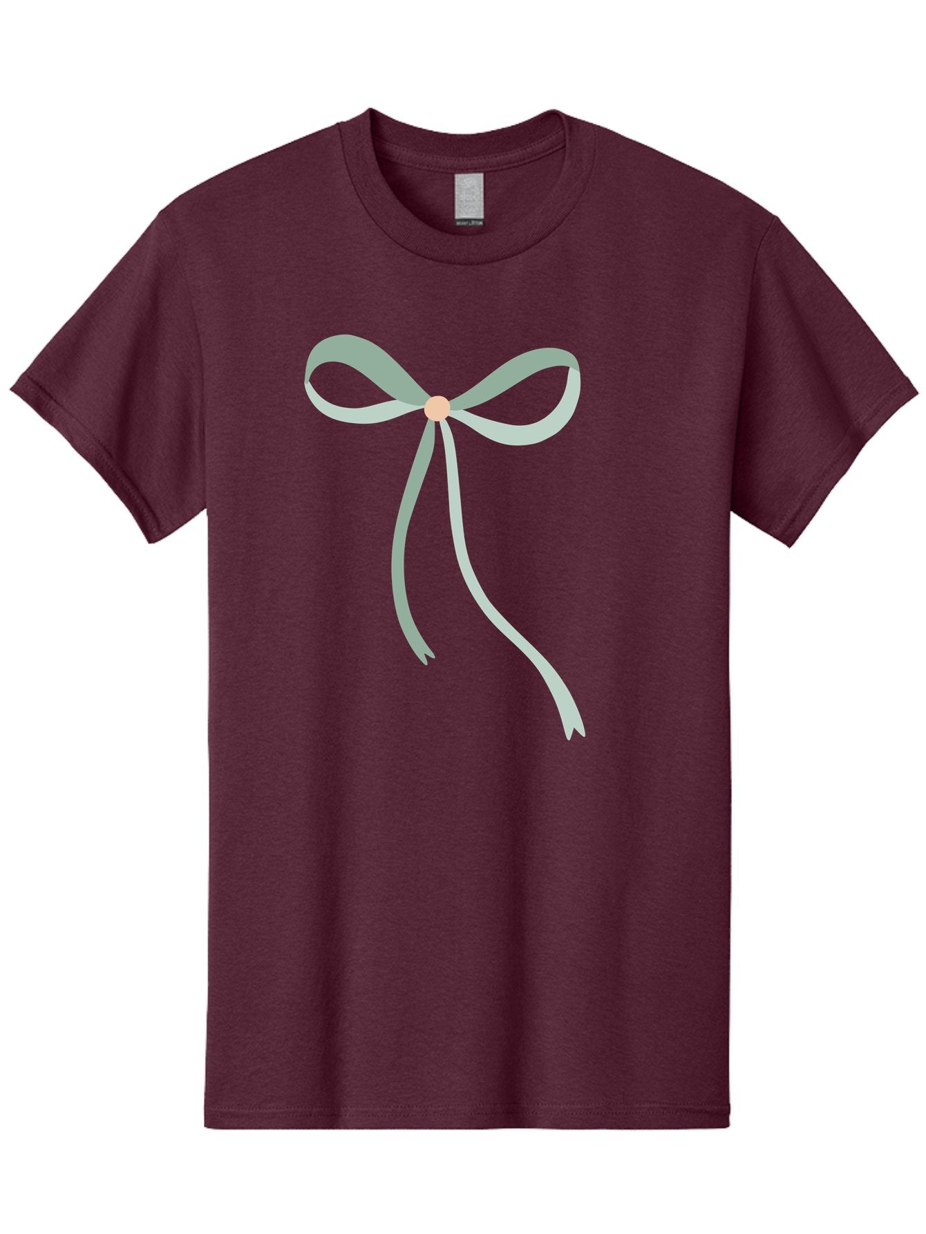 White-Bow Men'S Graphic Tee, 100% Cotton, Comfortable Casual Summer Wear, Machine Washable, Grey Ribbon, Bow Decoration, Gift Wrapping, Celebratory Decor, Party Favors, Elegant Design, Soft Pastel, Minimalist Style Aac134