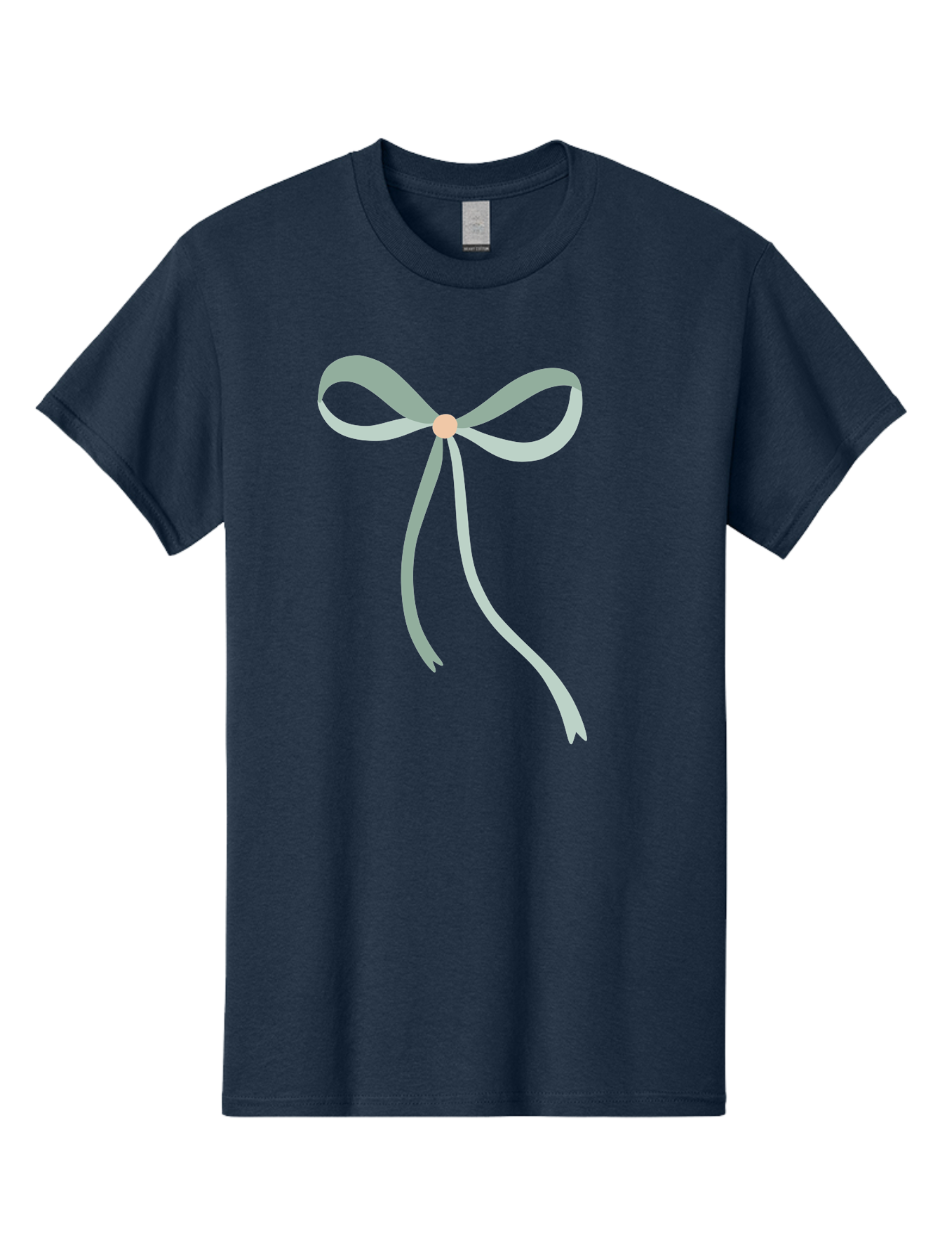 White-Bow Men'S Graphic Tee, 100% Cotton, Comfortable Casual Summer Wear, Machine Washable, Grey Ribbon, Bow Decoration, Gift Wrapping, Celebratory Decor, Party Favors, Elegant Design, Soft Pastel, Minimalist Style Aac134 9