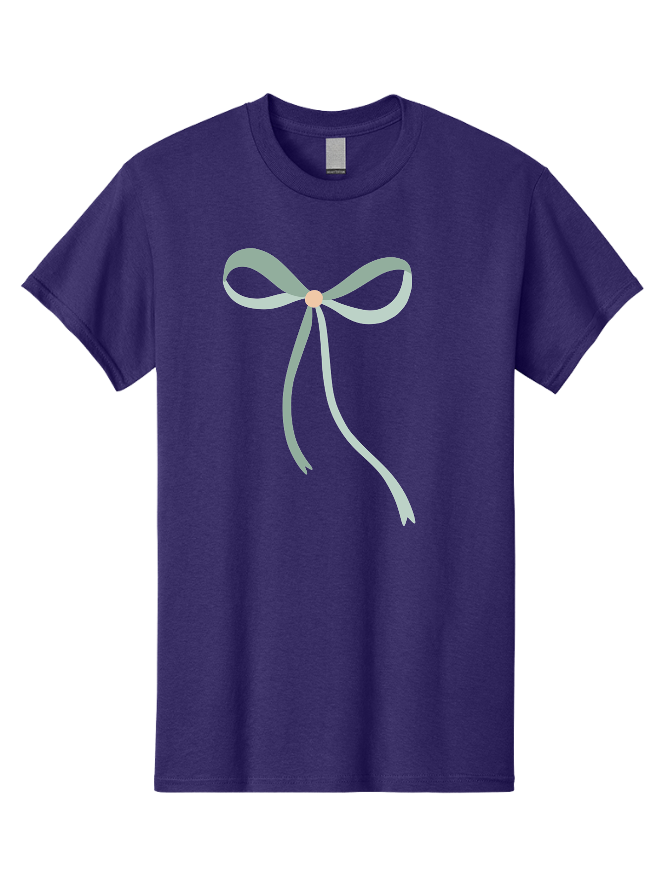White-Bow Men'S Graphic Tee, 100% Cotton, Comfortable Casual Summer Wear, Machine Washable, Grey Ribbon, Bow Decoration, Gift Wrapping, Celebratory Decor, Party Favors, Elegant Design, Soft Pastel, Minimalist Style Aac134 23