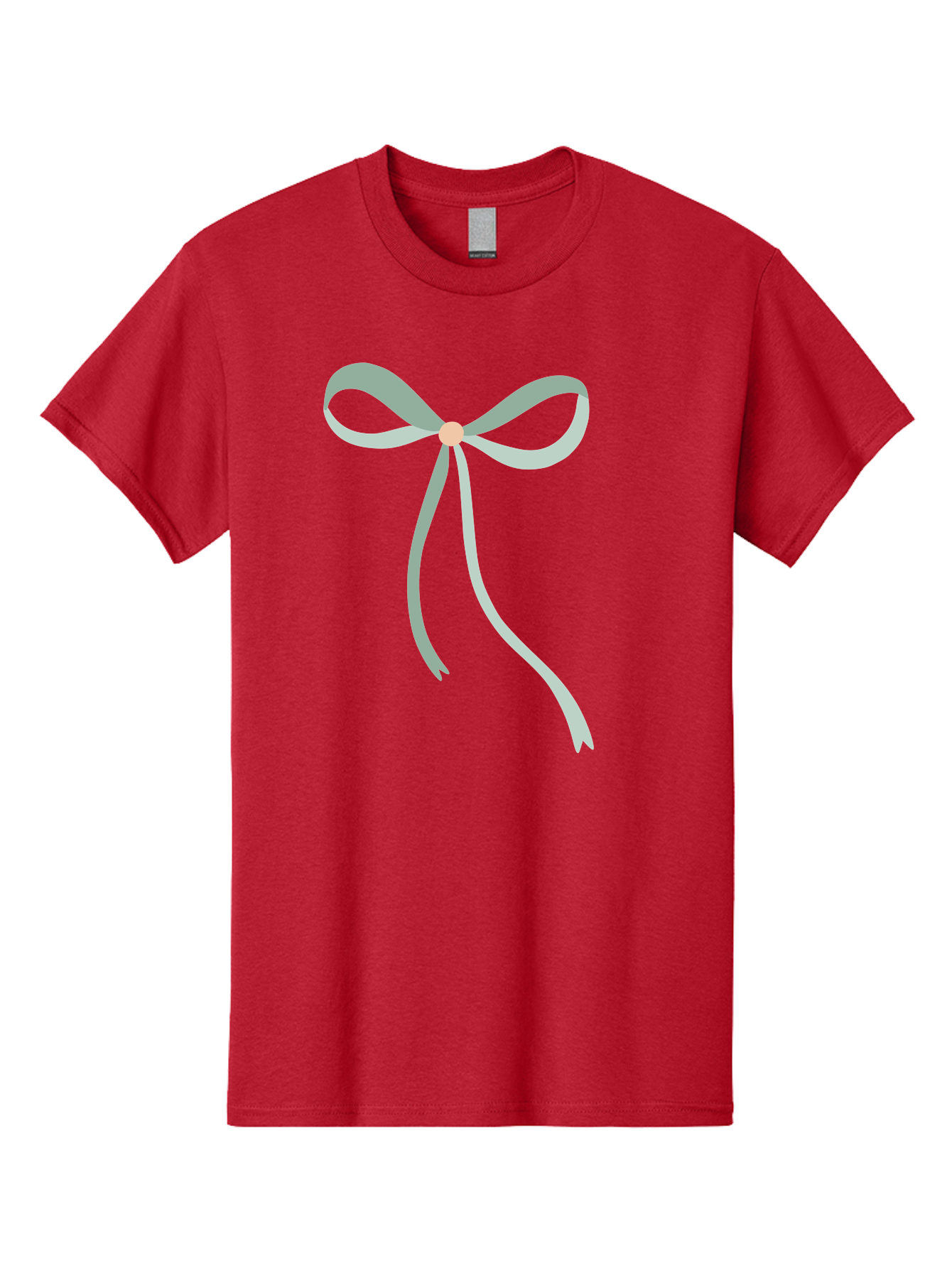 White-Bow Men'S Graphic Tee, 100% Cotton, Comfortable Casual Summer Wear, Machine Washable, Grey Ribbon, Bow Decoration, Gift Wrapping, Celebratory Decor, Party Favors, Elegant Design, Soft Pastel, Minimalist Style Aac134 17