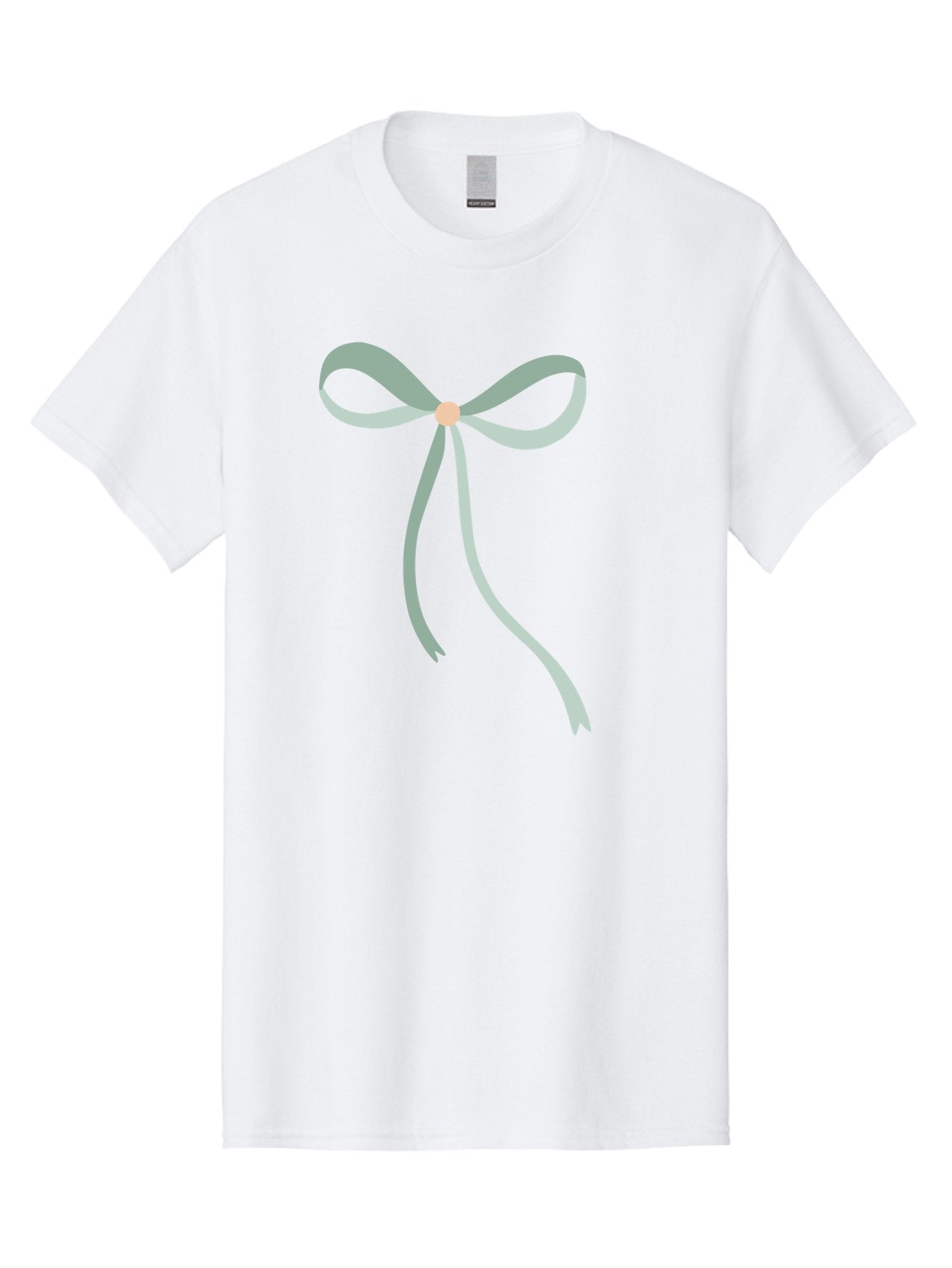 White-Bow Men'S Graphic Tee, 100% Cotton, Comfortable Casual Summer Wear, Machine Washable, Grey Ribbon, Bow Decoration, Gift Wrapping, Celebratory Decor, Party Favors, Elegant Design, Soft Pastel, Minimalist Style Aac134 11
