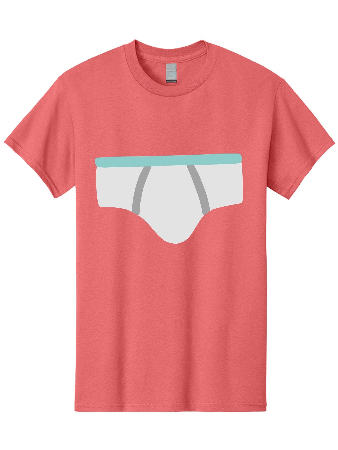 White-Underwear Men'S Graphic Tee, 100% Cotton, Comfortable Casual Summer Wear, Machine Washable, Men'S Briefs, White Underwear, Gray Stripes, Light Blue Waistband, Comfortable Undergarments, Minimalist Design, Simple Illustration Aac138 6