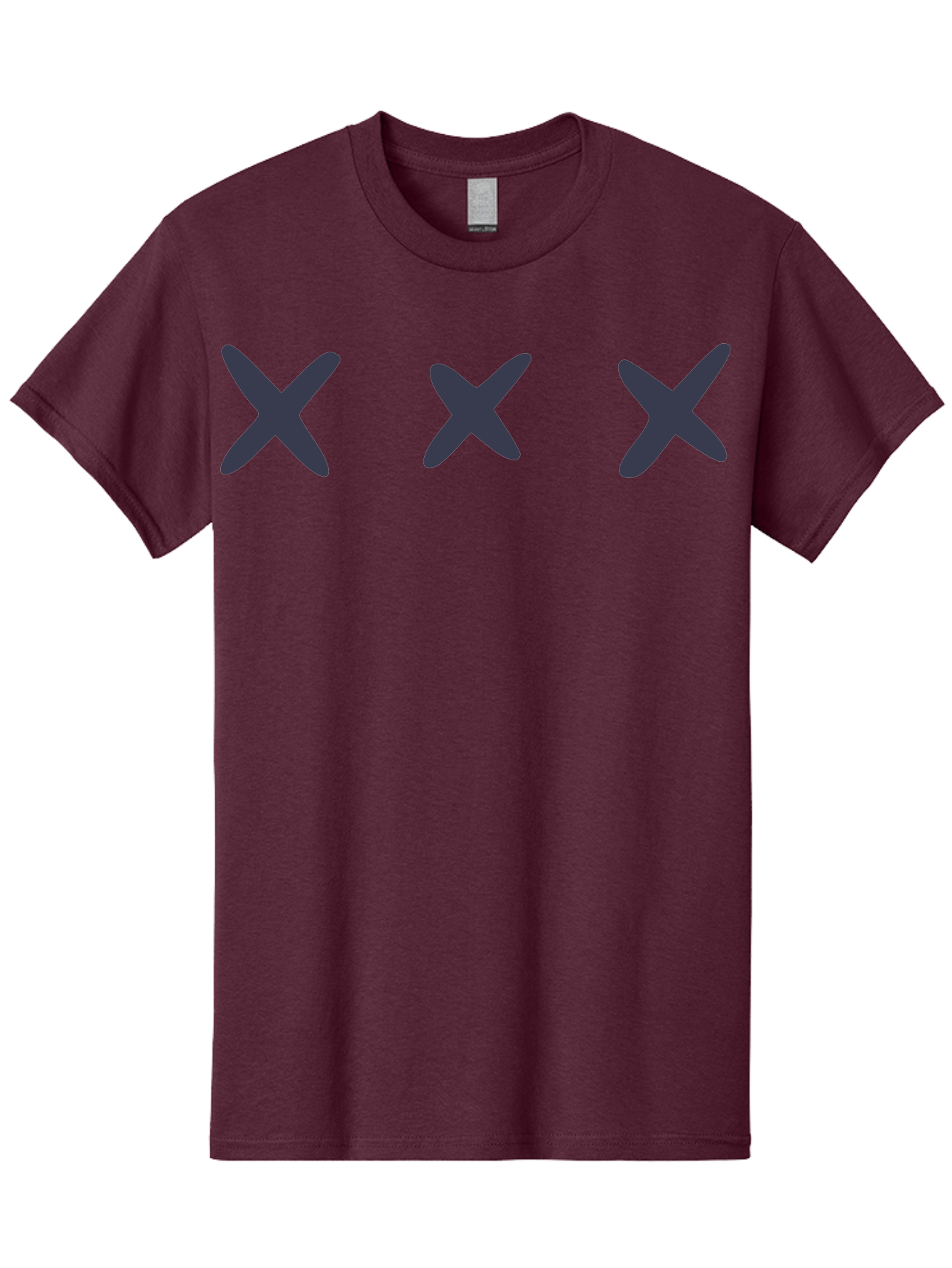 X-Marks-1 Men'S Graphic Tee, 100% Cotton, Comfortable Casual Summer Wear, Machine Washable, X Symbol, Delete Icon, Close Button, Cancel Sign, Cross Mark, Removal Indicator, Negative Symbol Aac142 15