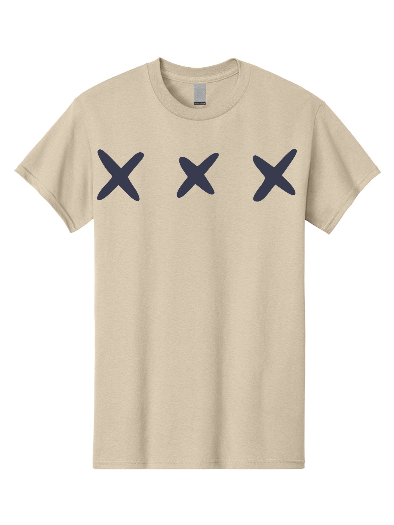 X-Marks-1 Men'S Graphic Tee, 100% Cotton, Comfortable Casual Summer Wear, Machine Washable, X Symbol, Delete Icon, Close Button, Cancel Sign, Cross Mark, Removal Indicator, Negative Symbol Aac142